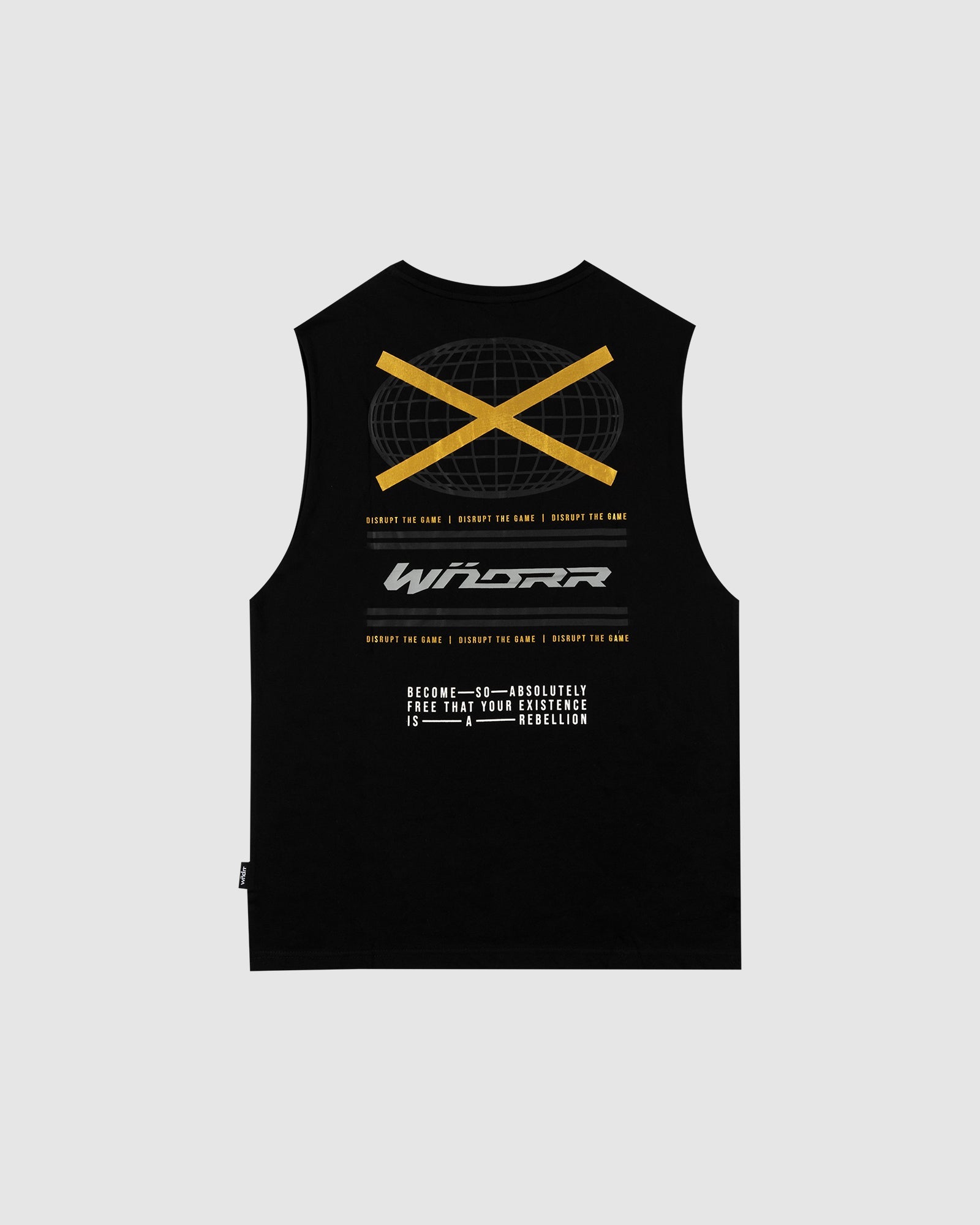 Wndrr Citadel Muscle Top Black