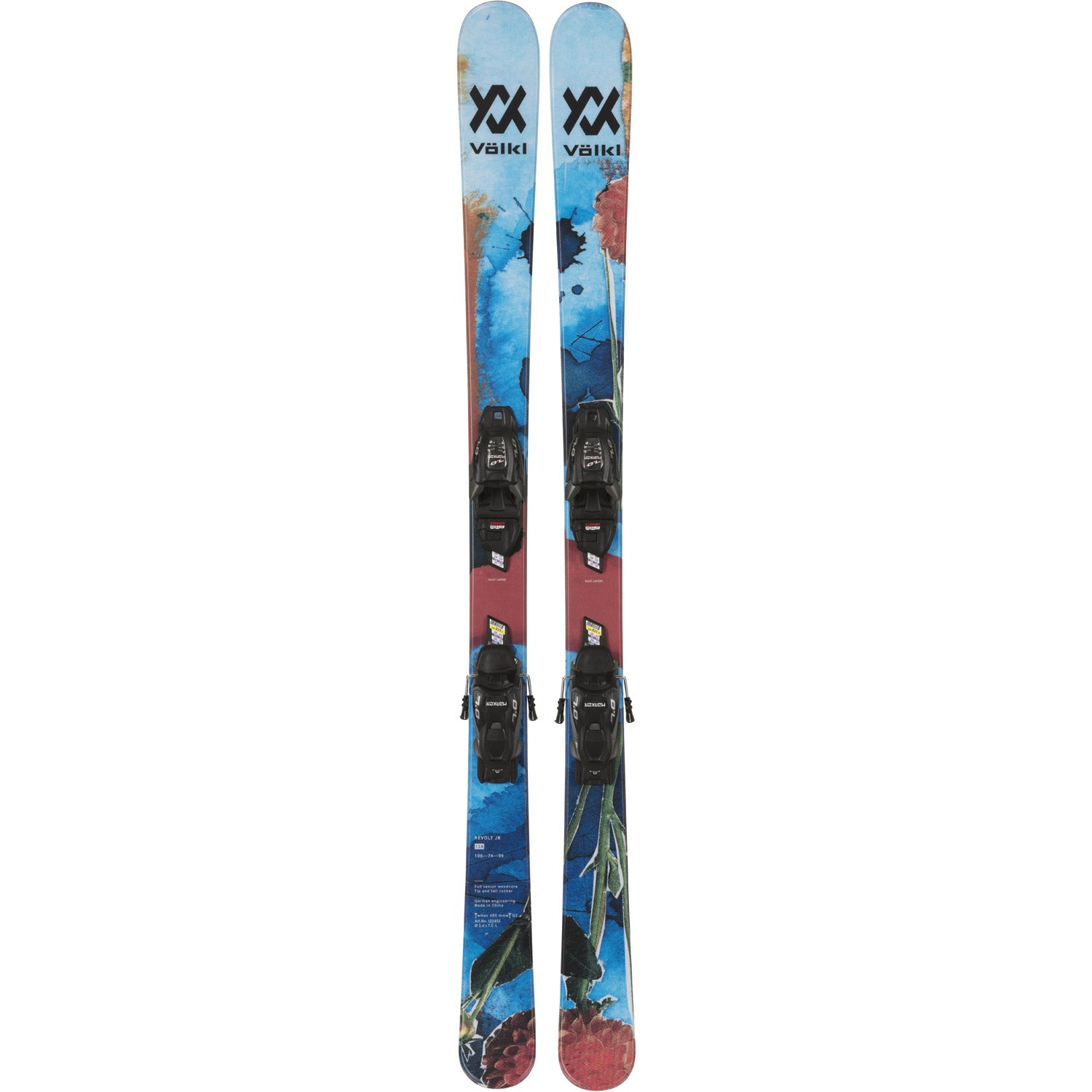 Revolt Jr Skis w/ 7.0 VMotion Jr Binding 2023