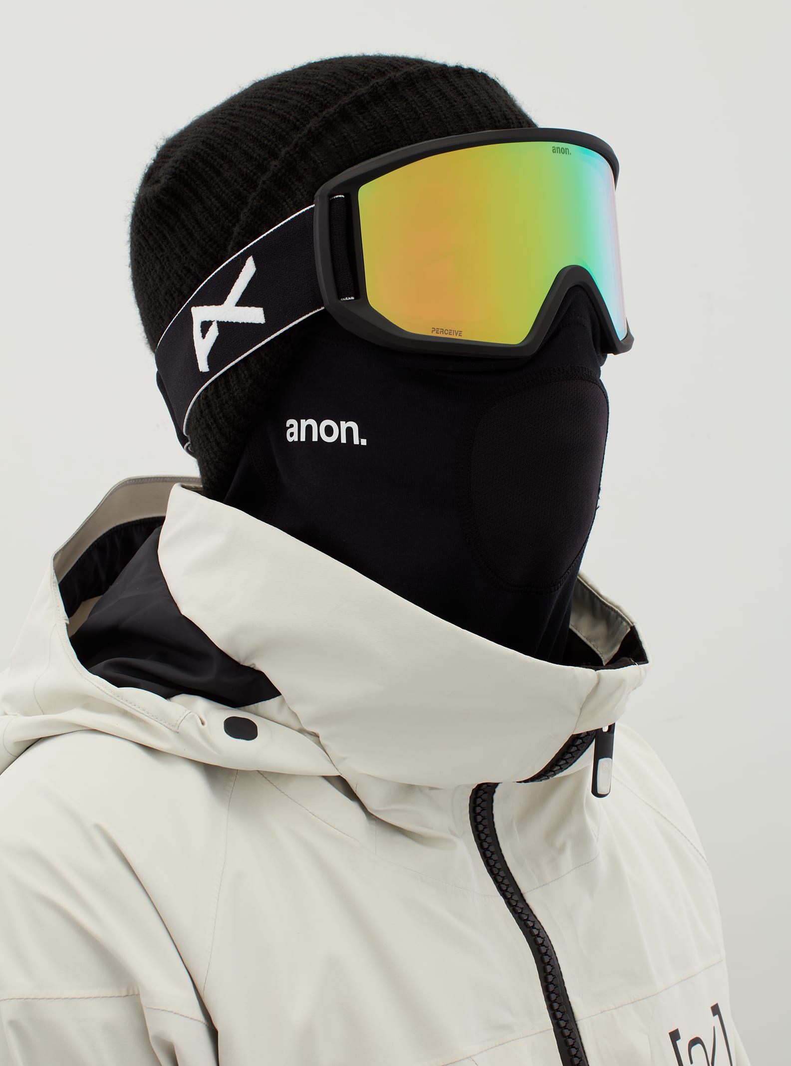 Anon Anon Relapse Goggles + Bonus Lens + MFI® Face Mask Frame: black, lens: perceive variable green (22% / s2), spare lens: amber (55% / s1)