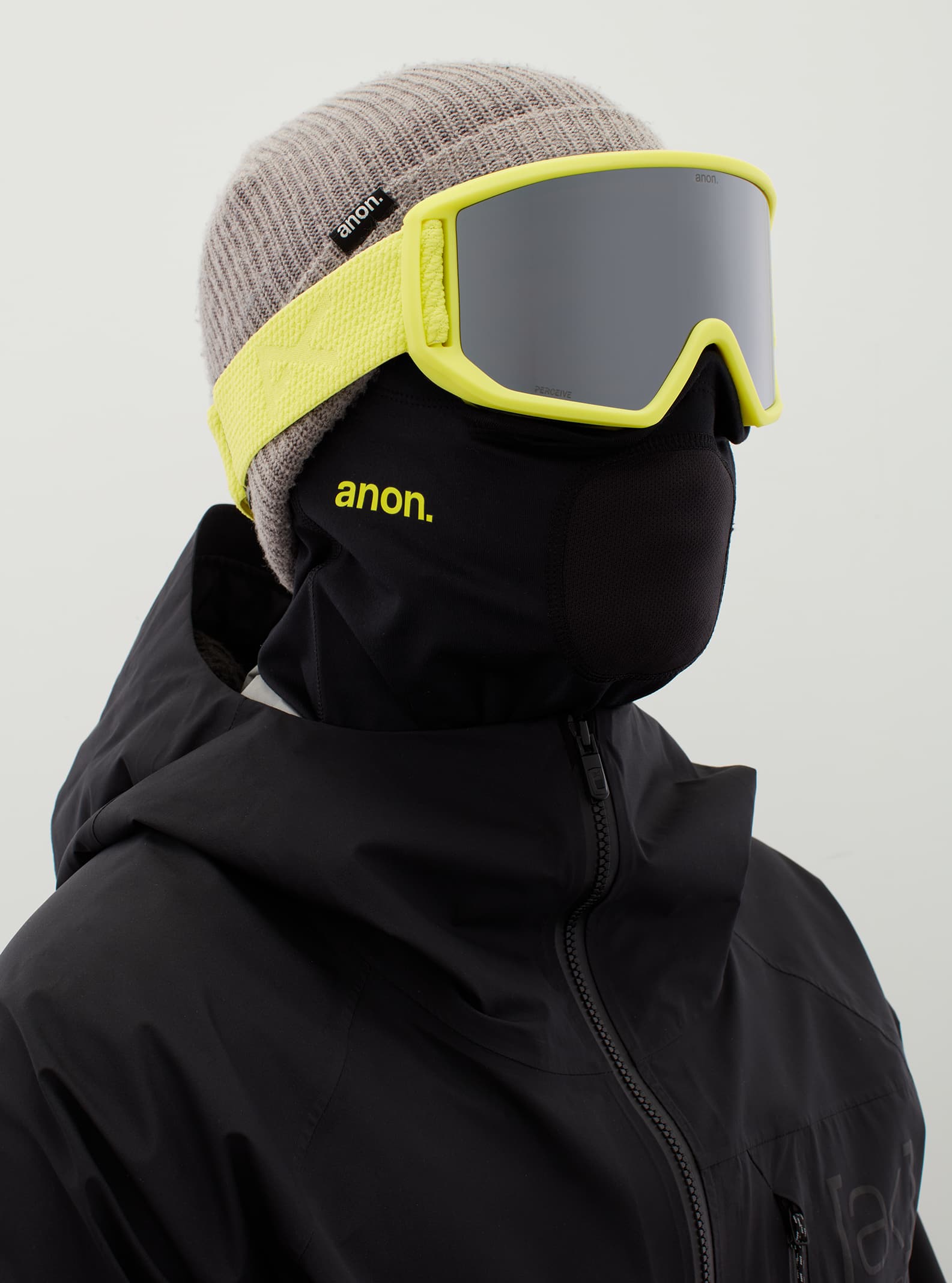 Anon Anon Relapse Goggles + Bonus Lens + MFI® Face Mask Frame: lemon, lens: perceive sunny onyx (6% / s4), spare lens: amber (55% / s1)