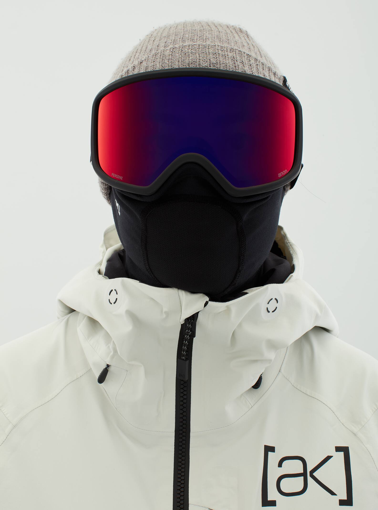 Anon Anon Deringer Goggles + Bonus Lens + MFI® Face Mask Frame: waves, lens: perceive sunny red (14% / s3), spare lens: amber (55% / s1)