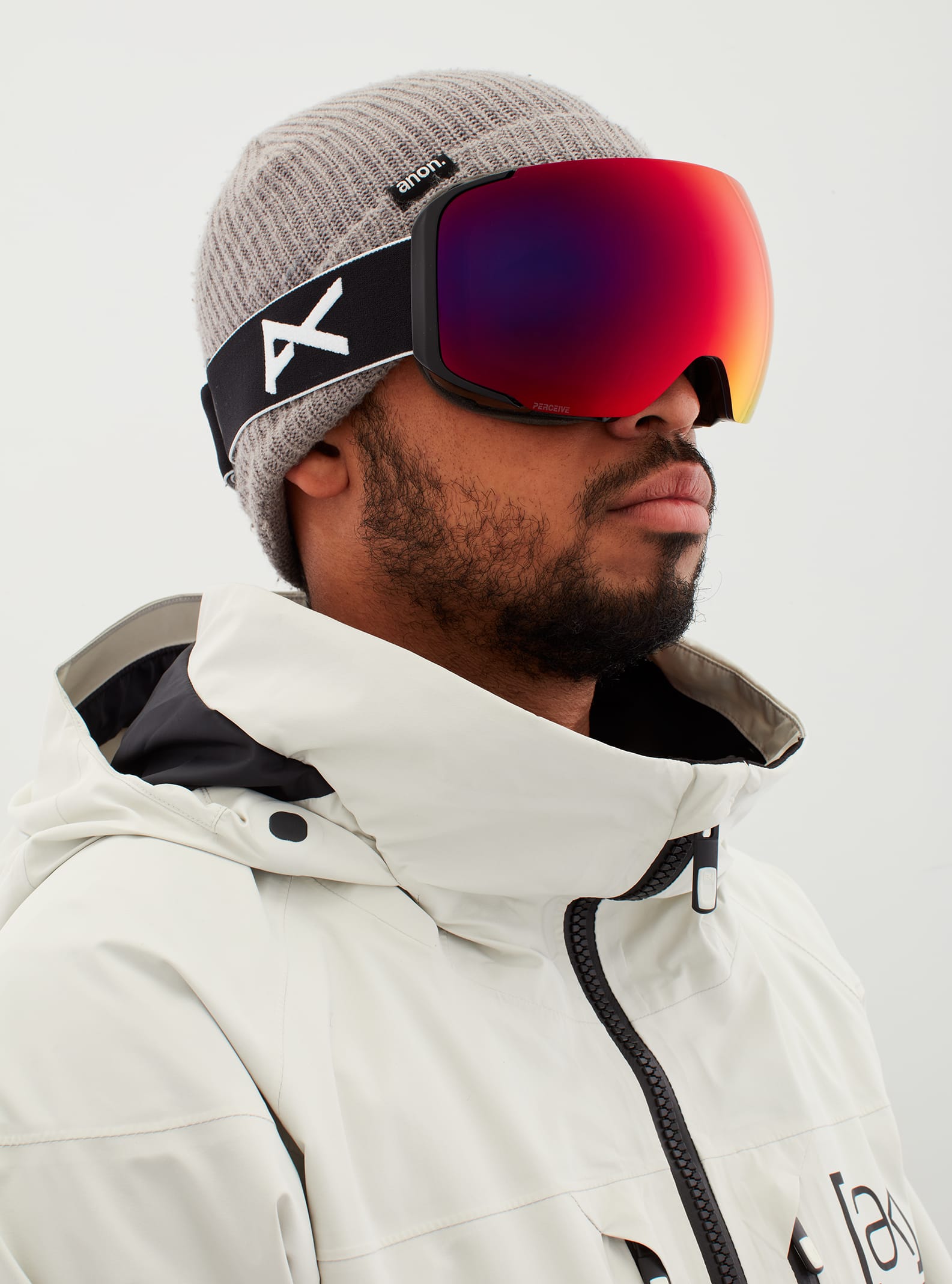 Anon Anon M2 Goggles + Bonus Lens Frame: black, lens: perceive sunny red (14% / s3), spare lens: perceive cloudy burst (59% / s1)