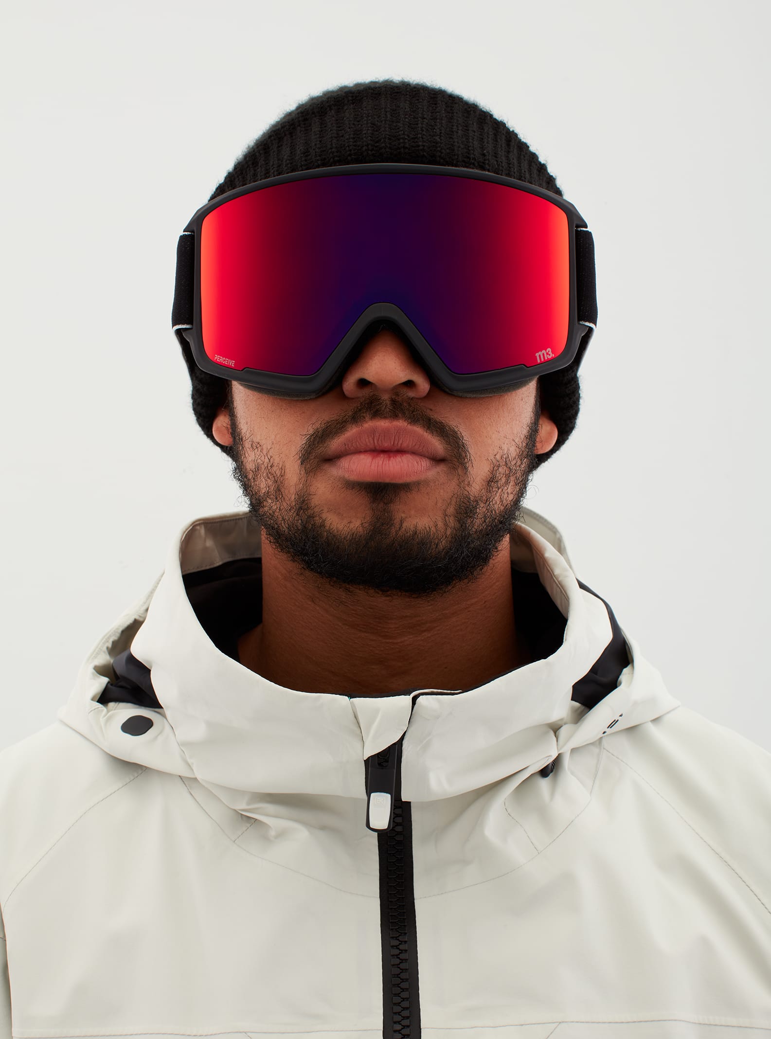 Anon Anon M3 Goggles + Bonus Lens Frame: black, lens: perceive sunny red (14% / s3), spare lens: perceive cloudy burst (59% / s1)