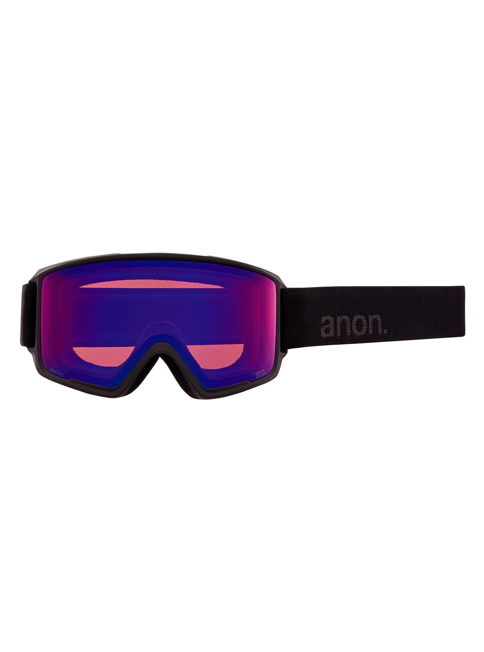 Anon Anon M3 Goggles + Bonus Lens + MFI® Face Mask Frame: smoke, lens: perceive sunny onyx (6% / s4), spare lens: perceive variable violet (34% / s2)