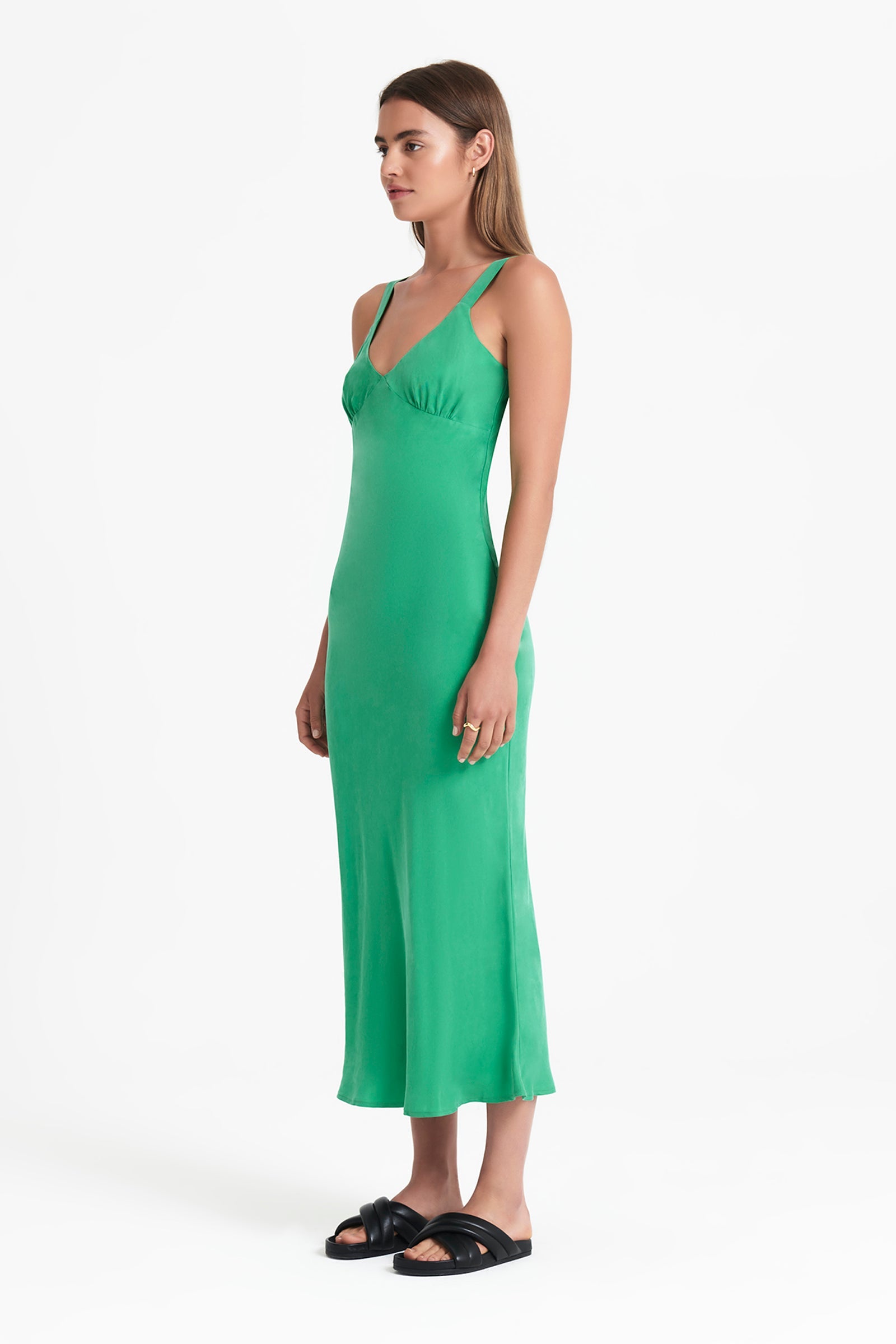 arianne cupro slip dress