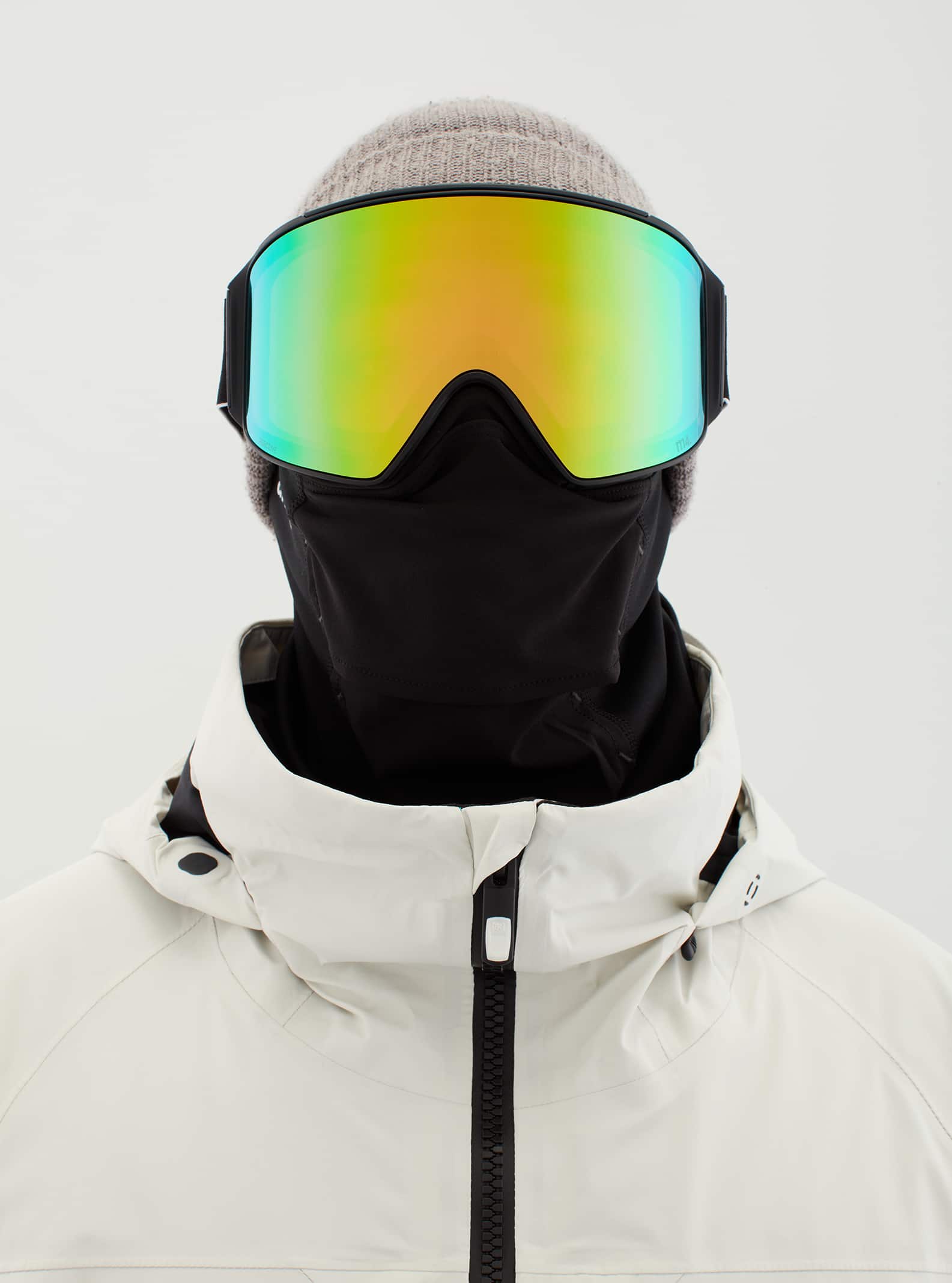 Anon Anon M4 Goggles Cylindrical + Bonus Lens + MFI® Face Mask Frame: black, lens: perceive variable green (22% / s2), spare lens: perceive cloudy pink (53% / s1)