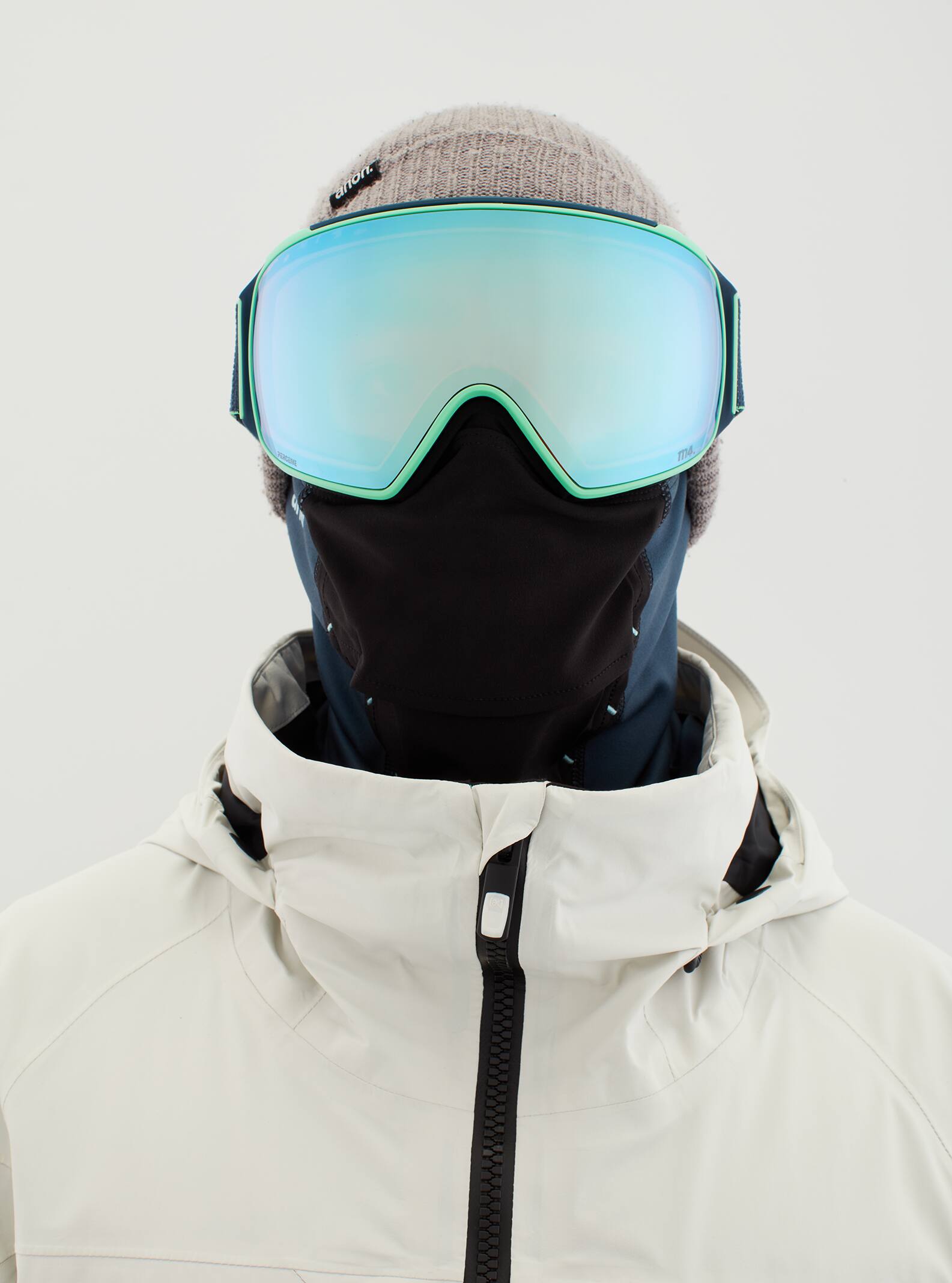 Anon Anon M4 Goggles Toric + Bonus Lens + MFI® Face Mask - Low Bridge Fit Frame: navy, lens: perceive variable blue (21% / s2), spare lens: perceive cloudy pink (53% / s1)