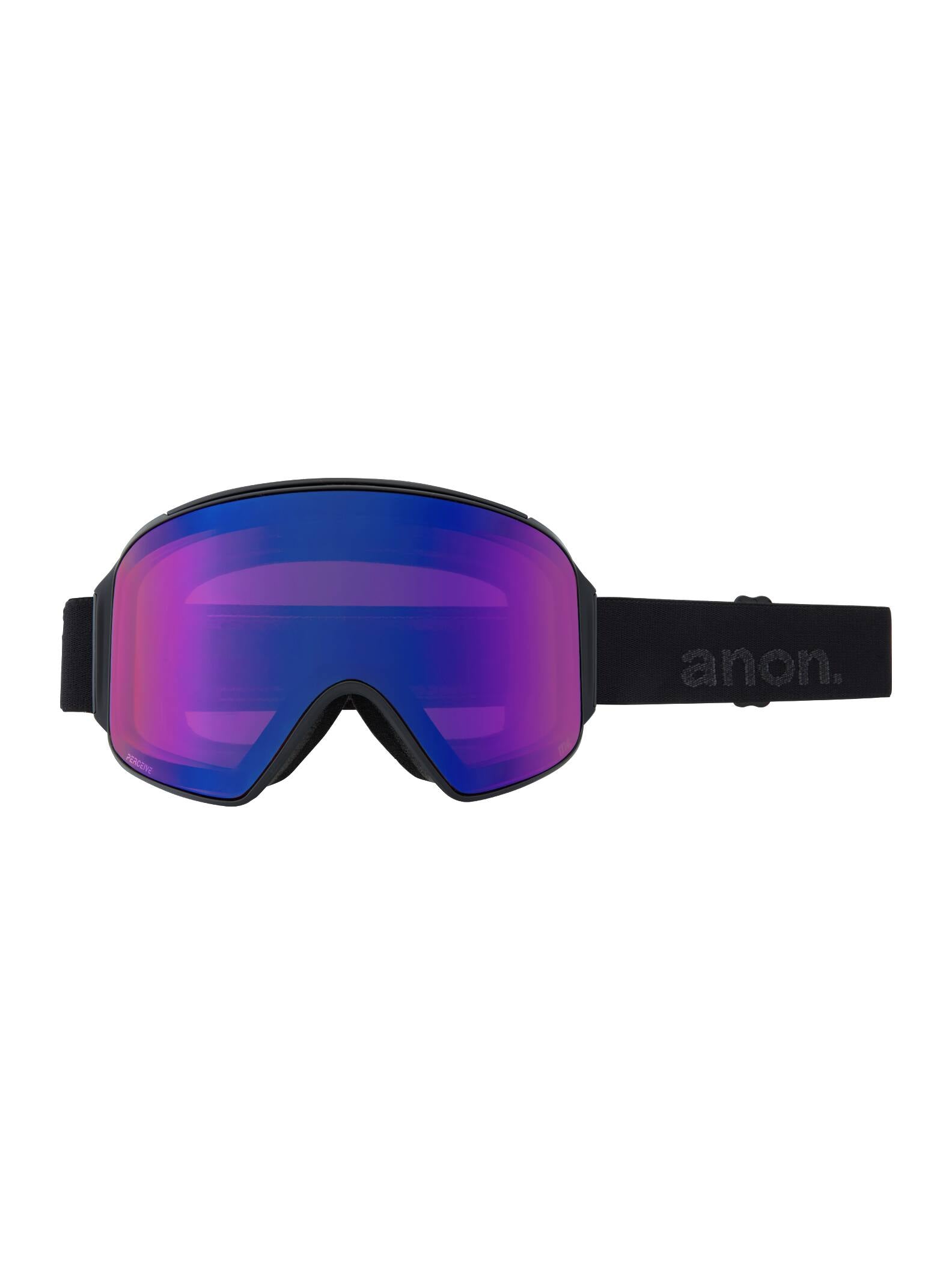 Anon Anon M4 Goggles Cylindrical + Bonus Lens + MFI® Face Mask Frame: smoke, lens: perceive sunny onyx (6% / s4), spare lens: perceive variable violet (34% / s2)