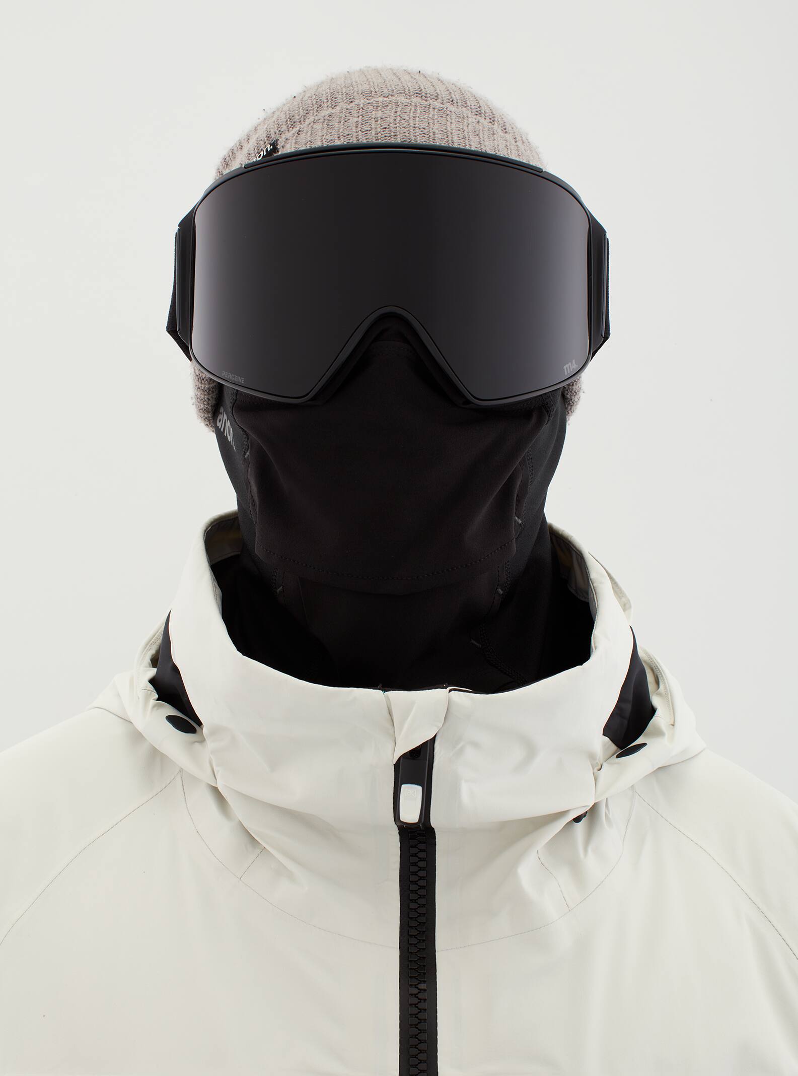 Anon Anon M4 Goggles Cylindrical + Bonus Lens + MFI® Face Mask Frame: smoke, lens: perceive sunny onyx (6% / s4), spare lens: perceive variable violet (34% / s2)