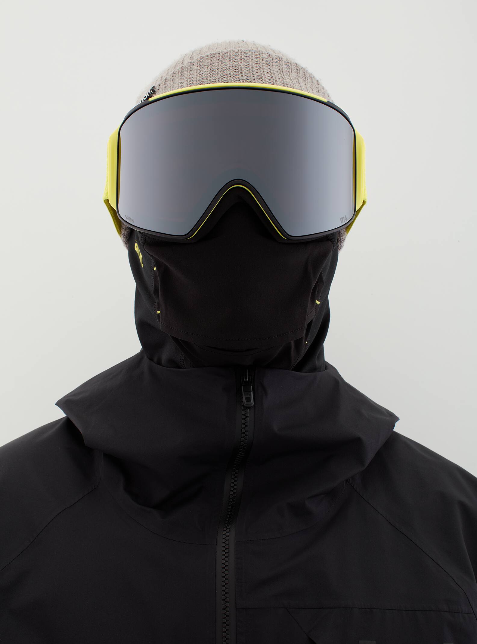Anon Anon M4 Goggles Cylindrical + Bonus Lens + MFI® Face Mask Frame: lemon, lens: perceive sunny onyx (6% / s4), spare lens: perceive variable violet (34% / s2)