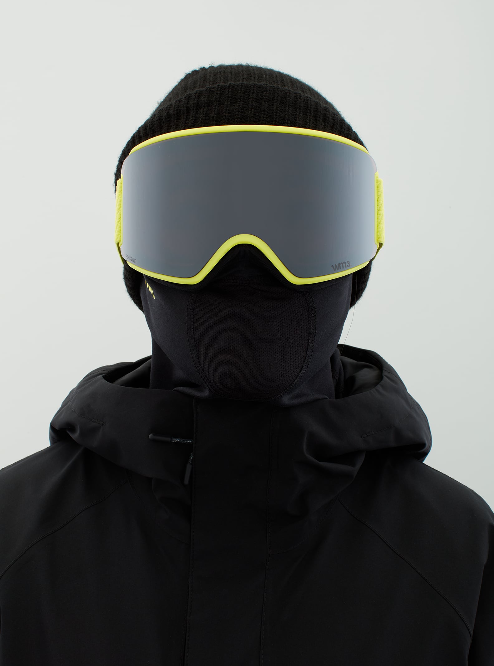Anon Anon WM3 Goggles + Bonus Lens + MFI® Face Mask - Low Bridge Fit Frame: lemon, lens: perceive sunny onyx (6% / s4), spare lens: perceive variable violet (34% / s2)