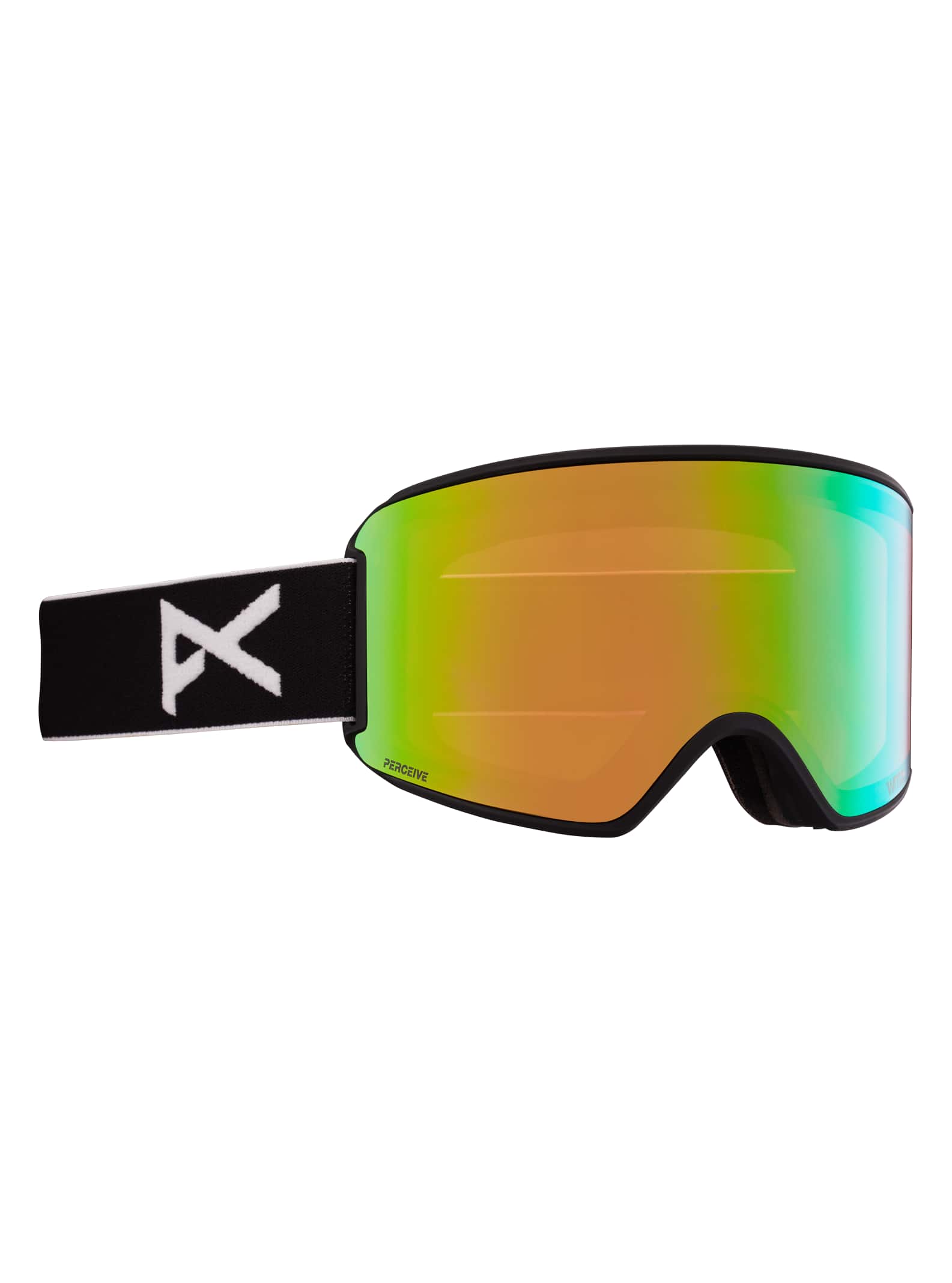 Anon Anon WM3 Goggles + Bonus Lens + MFI® Face Mask Frame: black, lens: perceive variable green (22% / s2), spare lens: perceive cloudy pink (53% / s1)