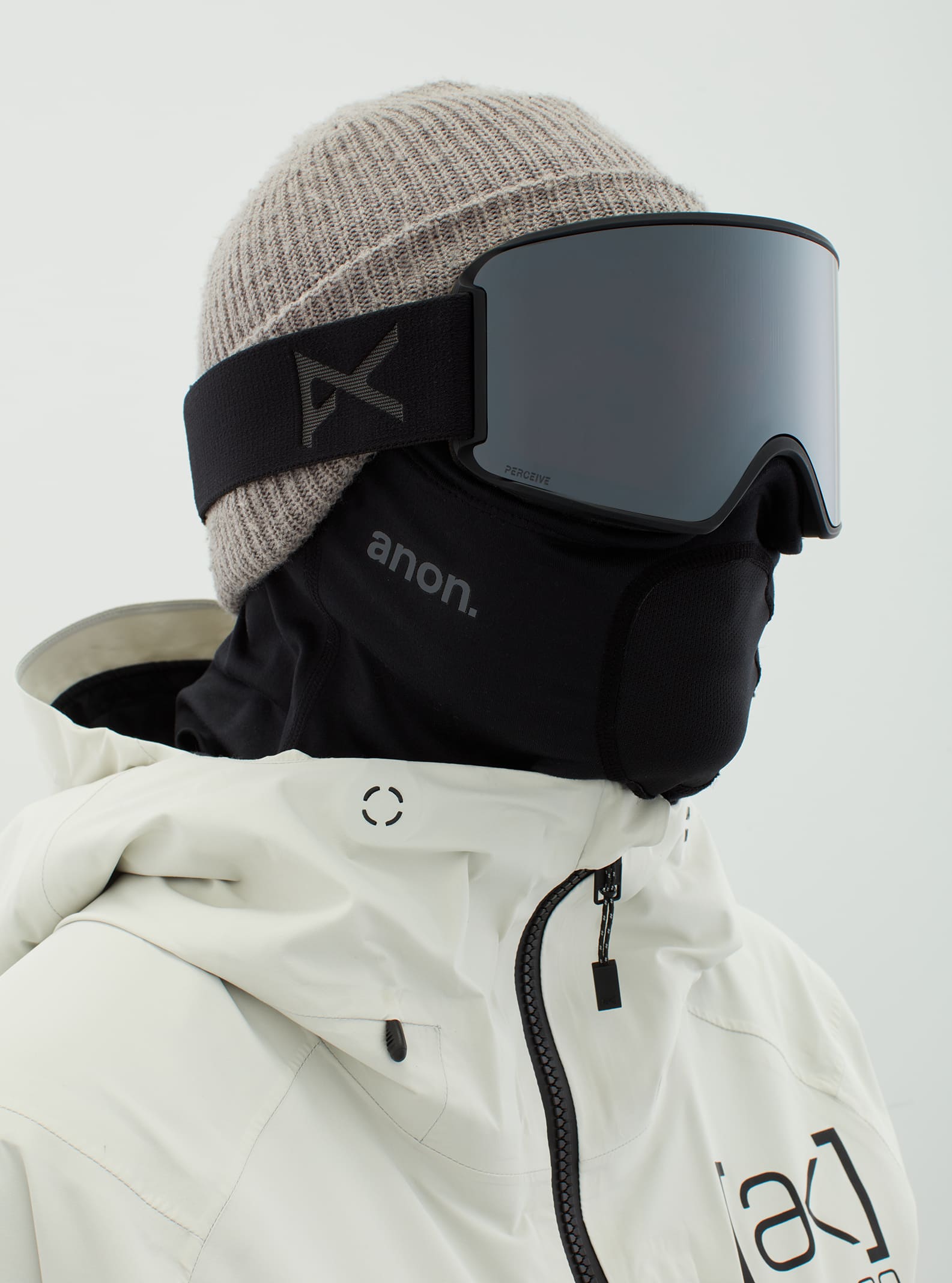 Anon Anon WM3 Goggles + Bonus Lens + MFI® Face Mask Frame: smoke, lens: perceive sunny onyx (6% / s4), spare lens: perceive variable violet (34% / s2)