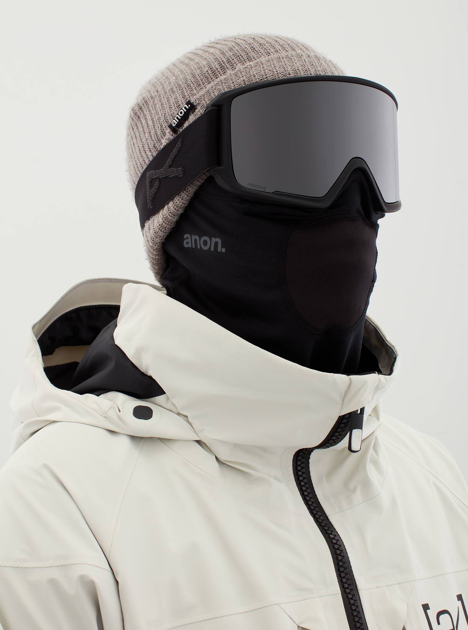 Anon Anon M3 Goggles Snapback + Bonus Lens + MFI® Face Mask Frame: smoke, lens: perceive sunny onyx (6% / s4), spare lens: perceive variable violet (34% / s2)