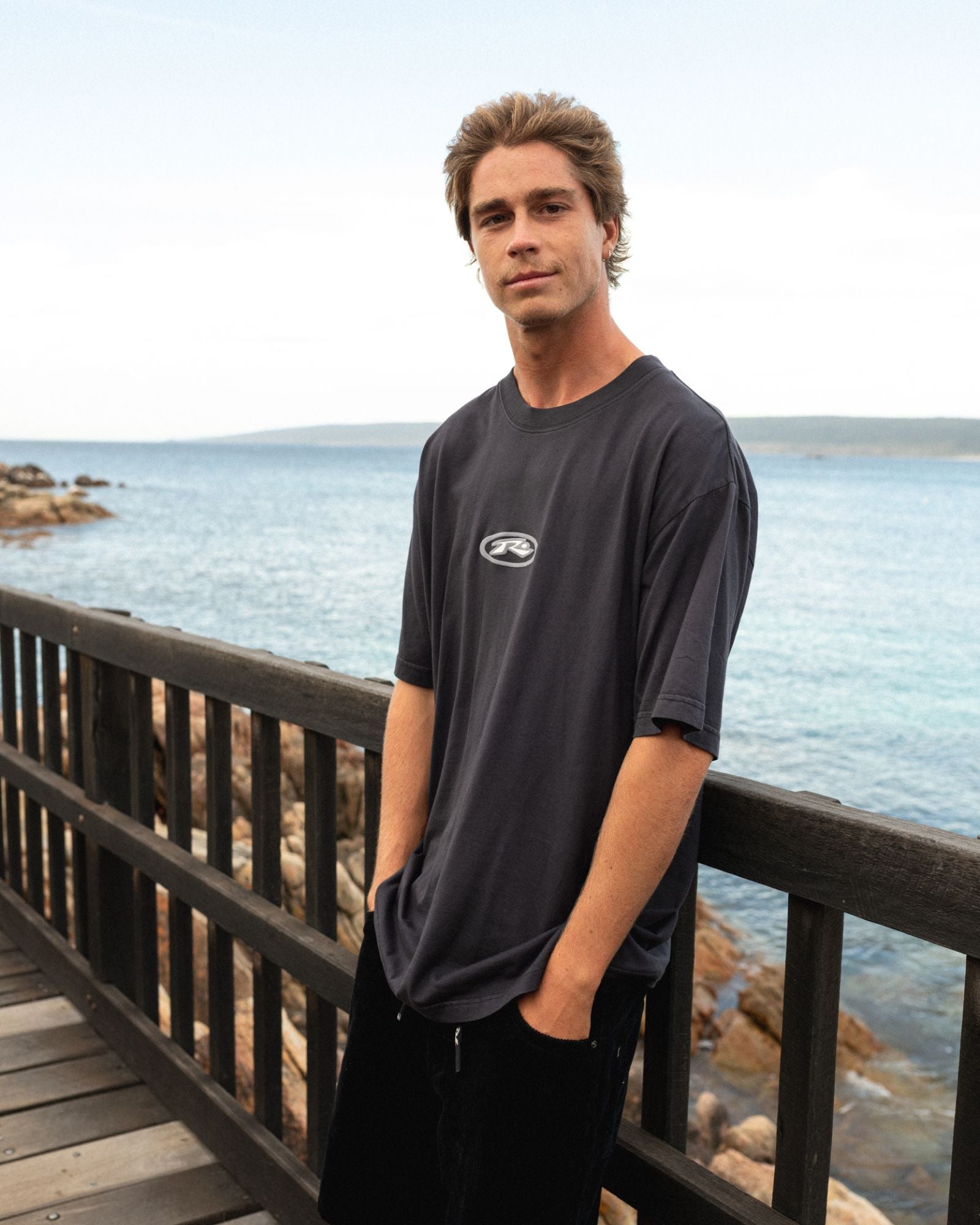 Rusty Slowmo Short Sleeve Tee Black
