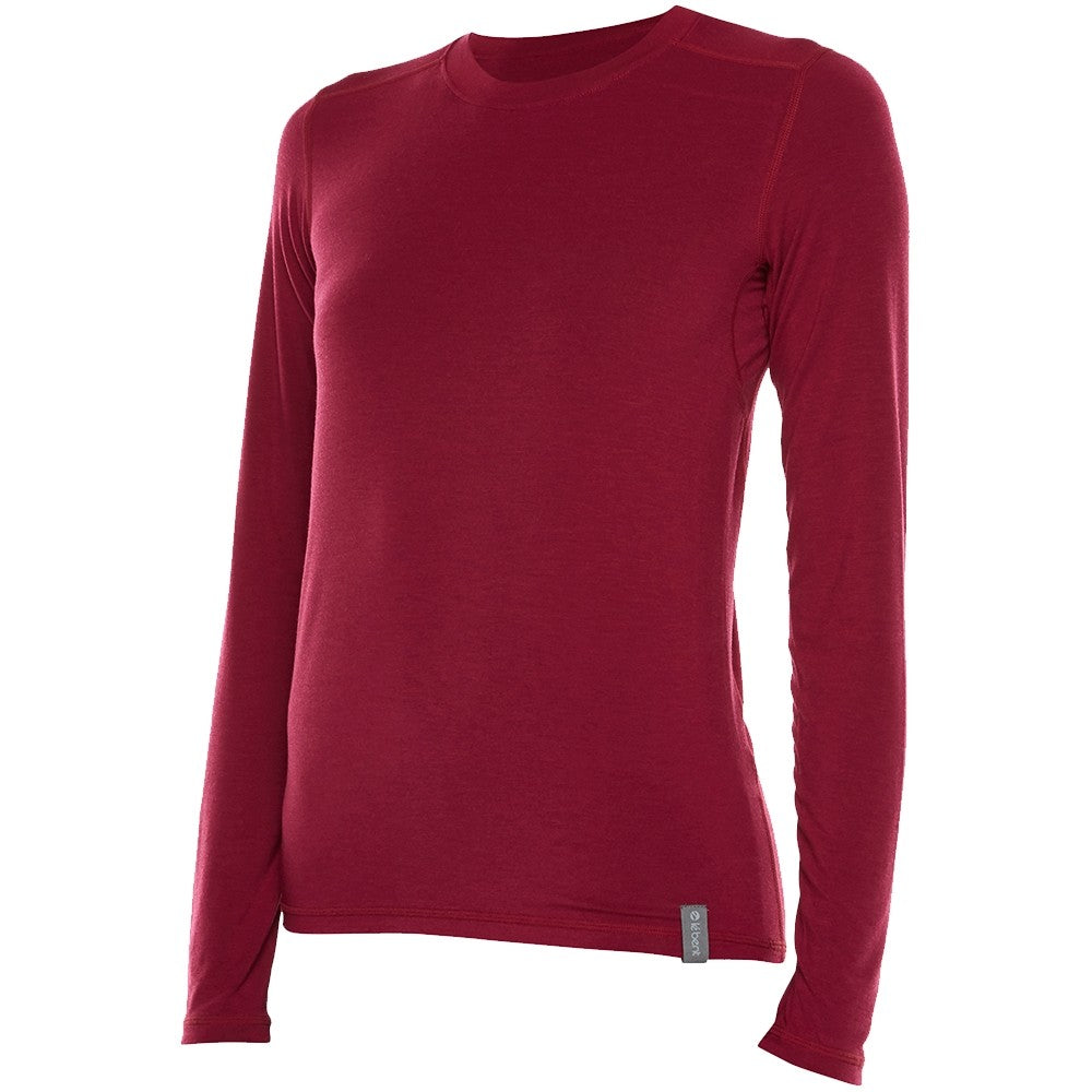 Le Bent Definitive Le Base 200 Womens Thermal Crew 2018 Pomegranate