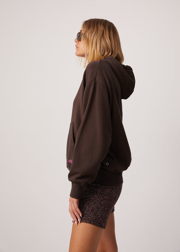 Digital Holiday Recycled Floral Hoodie