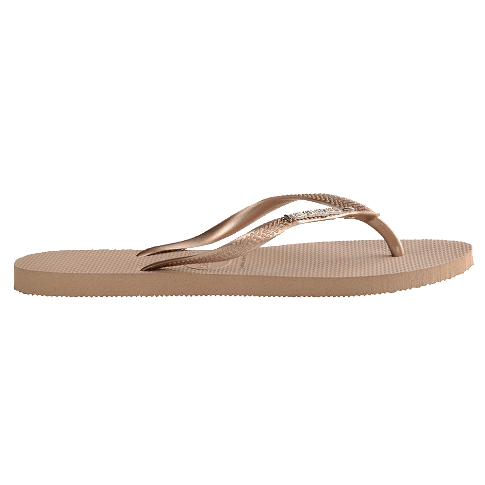 Slim Metal Logo Crystal Thongs