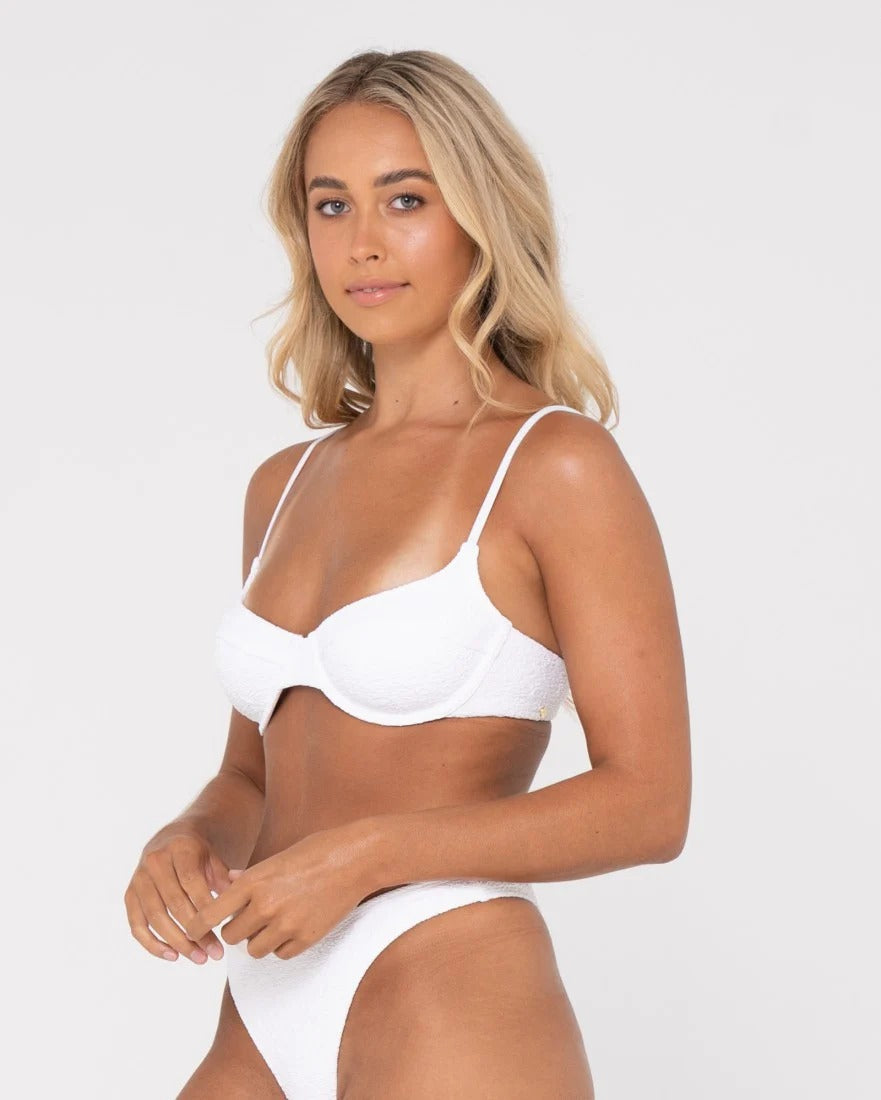 Sandalwood Balconette Tie Bikini Top