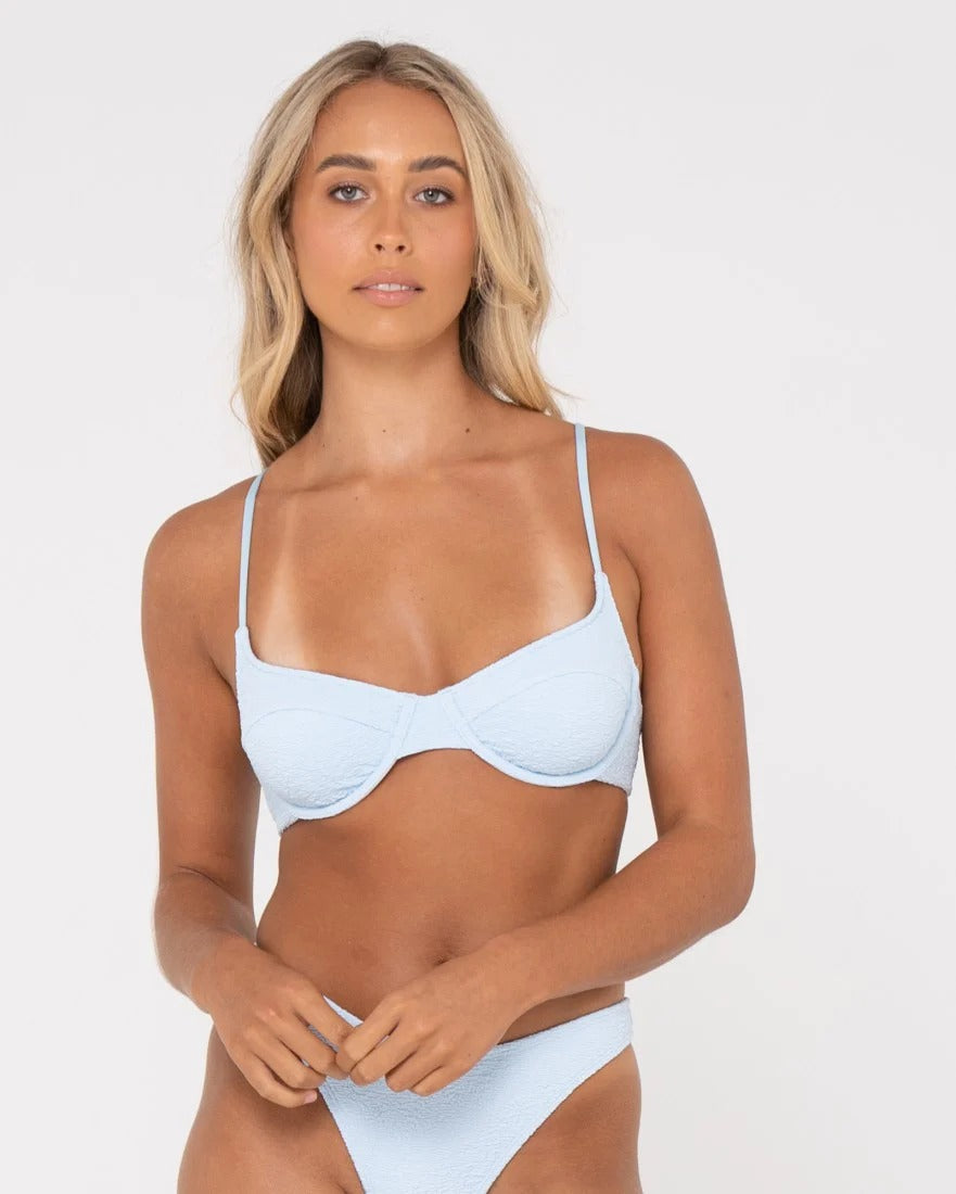 Sandalwood Balconette Tie Bikini Top