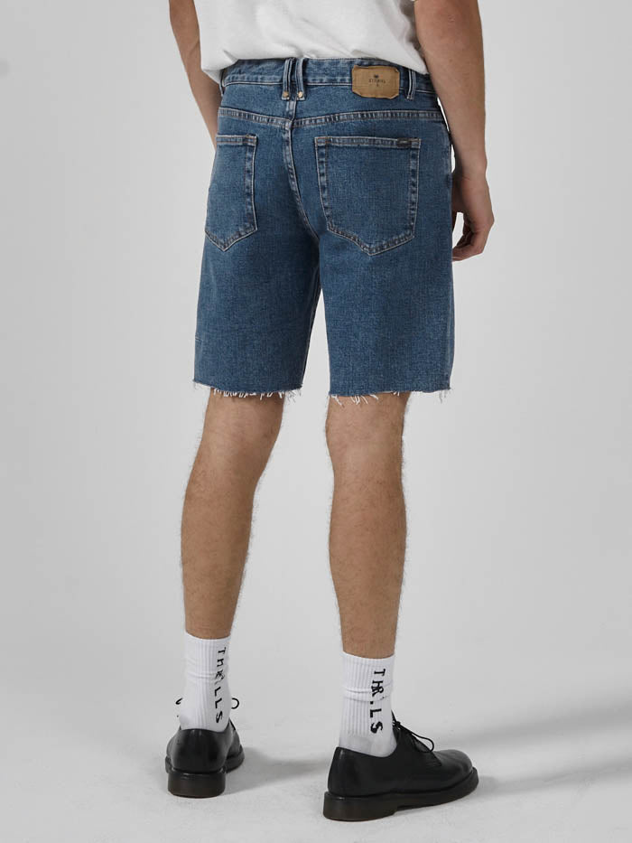 DESTROYED BONES DENIM SHORT