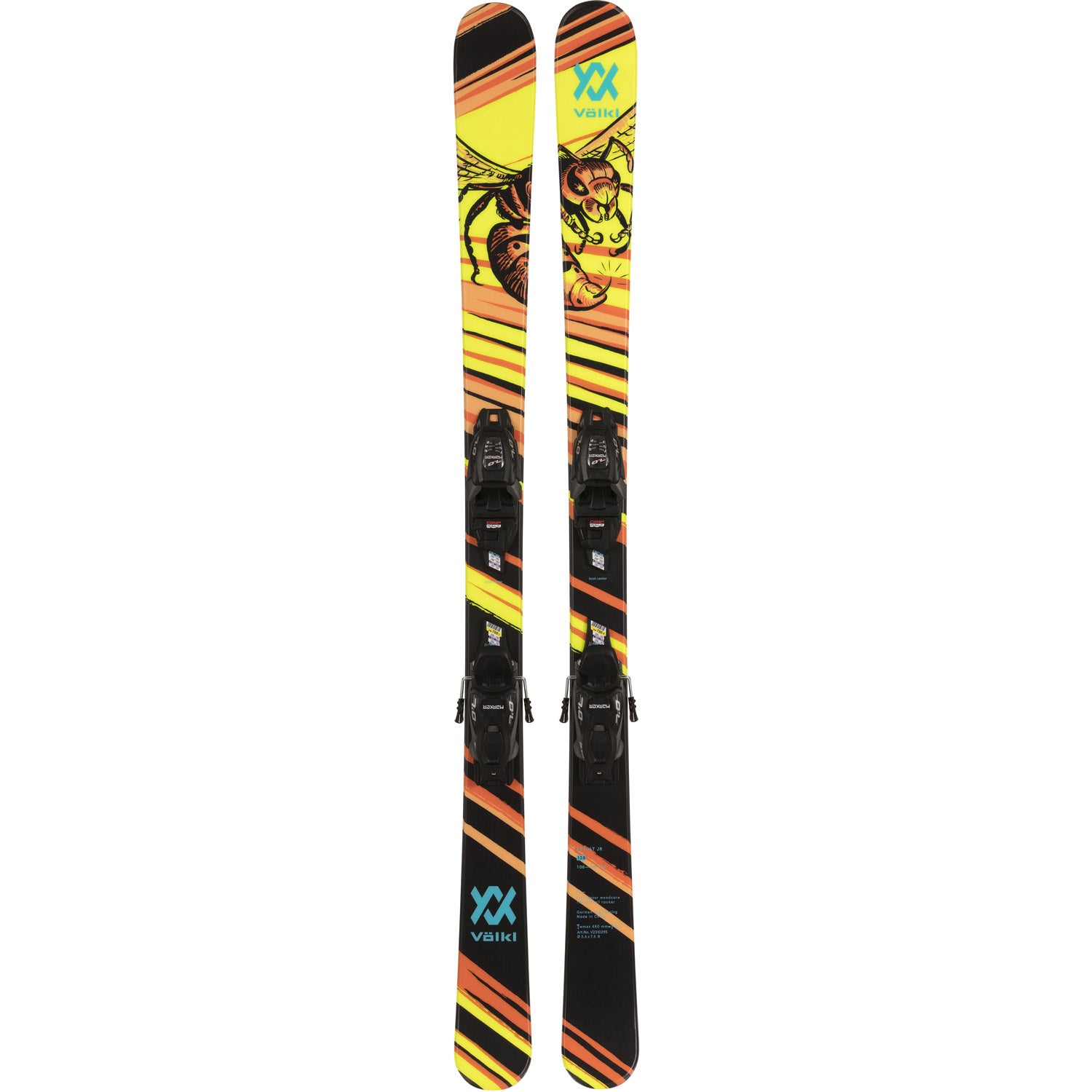 Mini Revolt Jr Skis w/ 4.5 Vmotion Jr Binding 2024