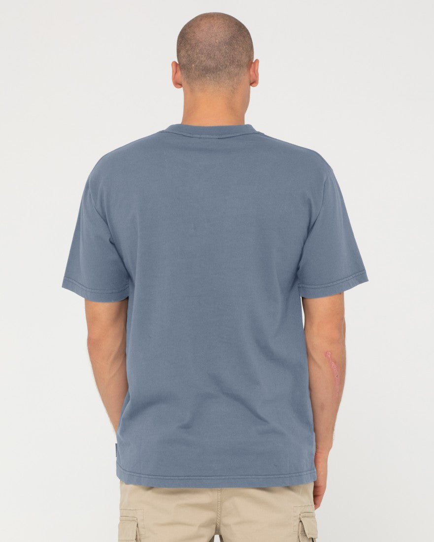 Rusty Slowmo Short Sleeve Tee China Blue