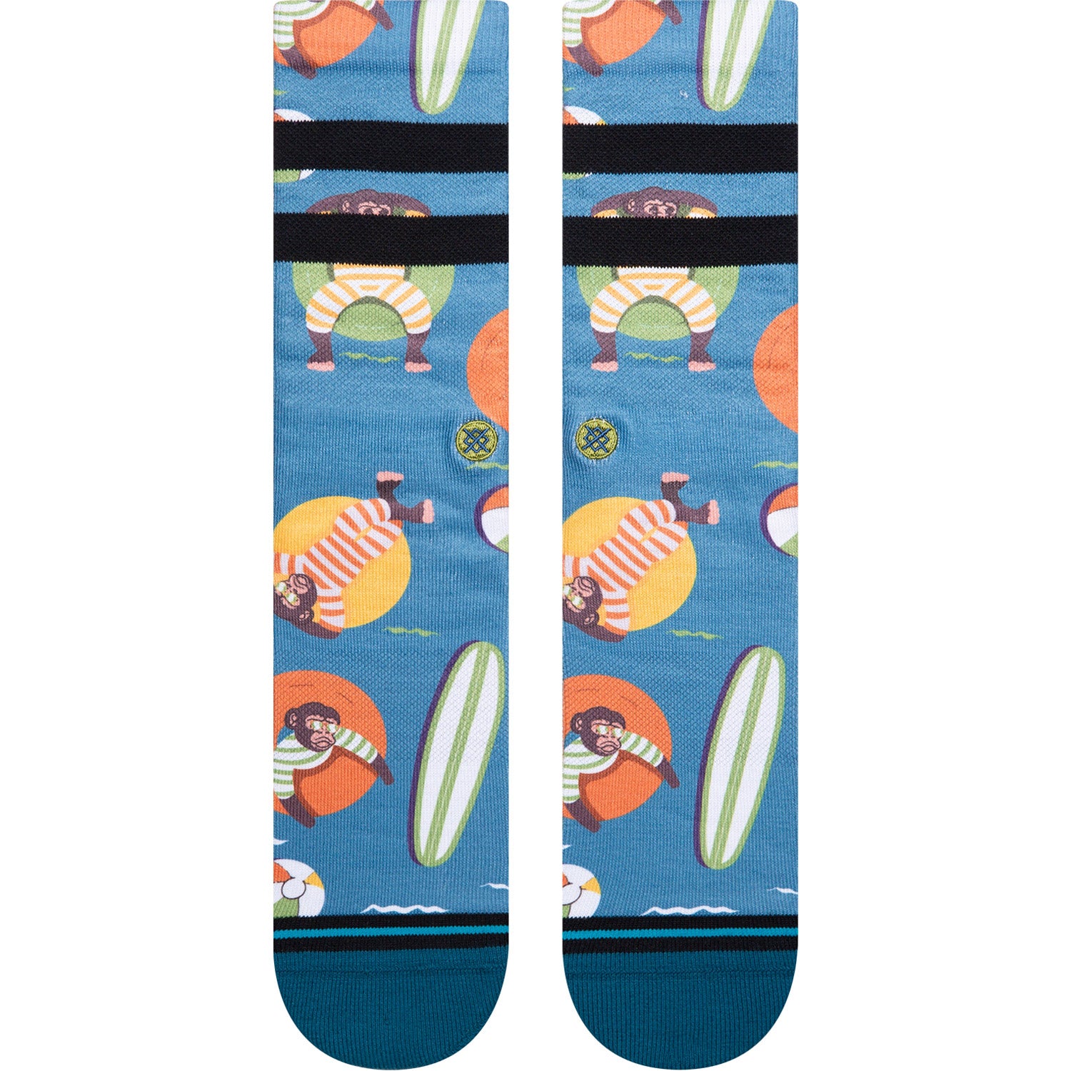 Monkey Chillin Crew Sock