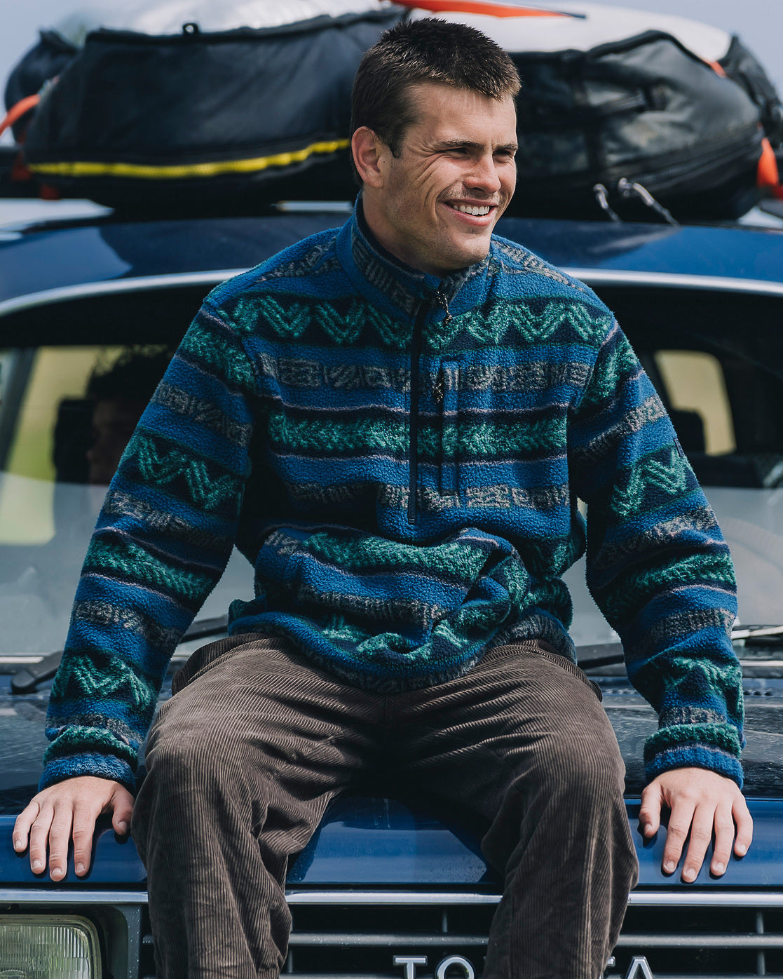 A/Div Boundary Half-Zip Mock Neck Pullover