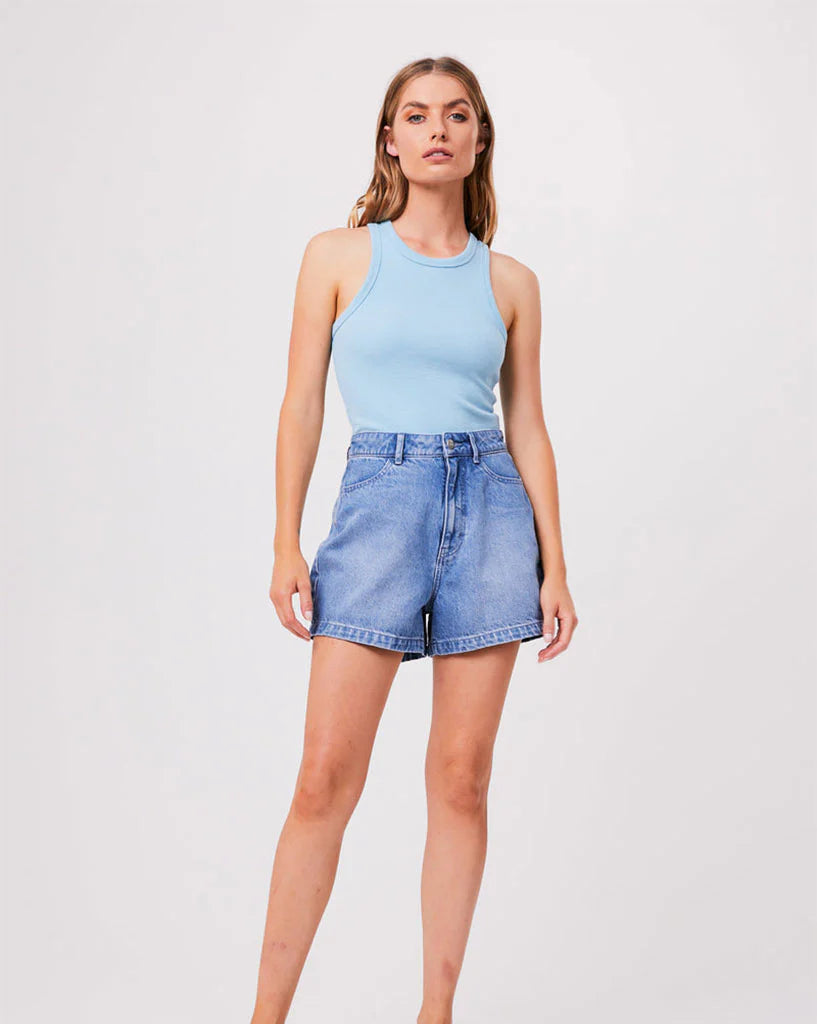 Lydia Hemp Ribbed Singlet