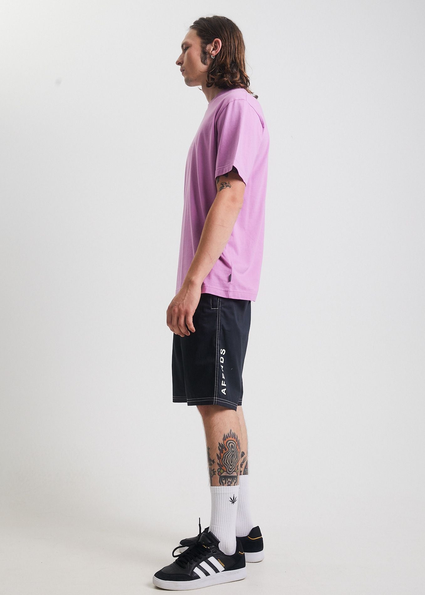 Afends Plant Based Happiness - Unisex Recycled T-Shirt - White Candy