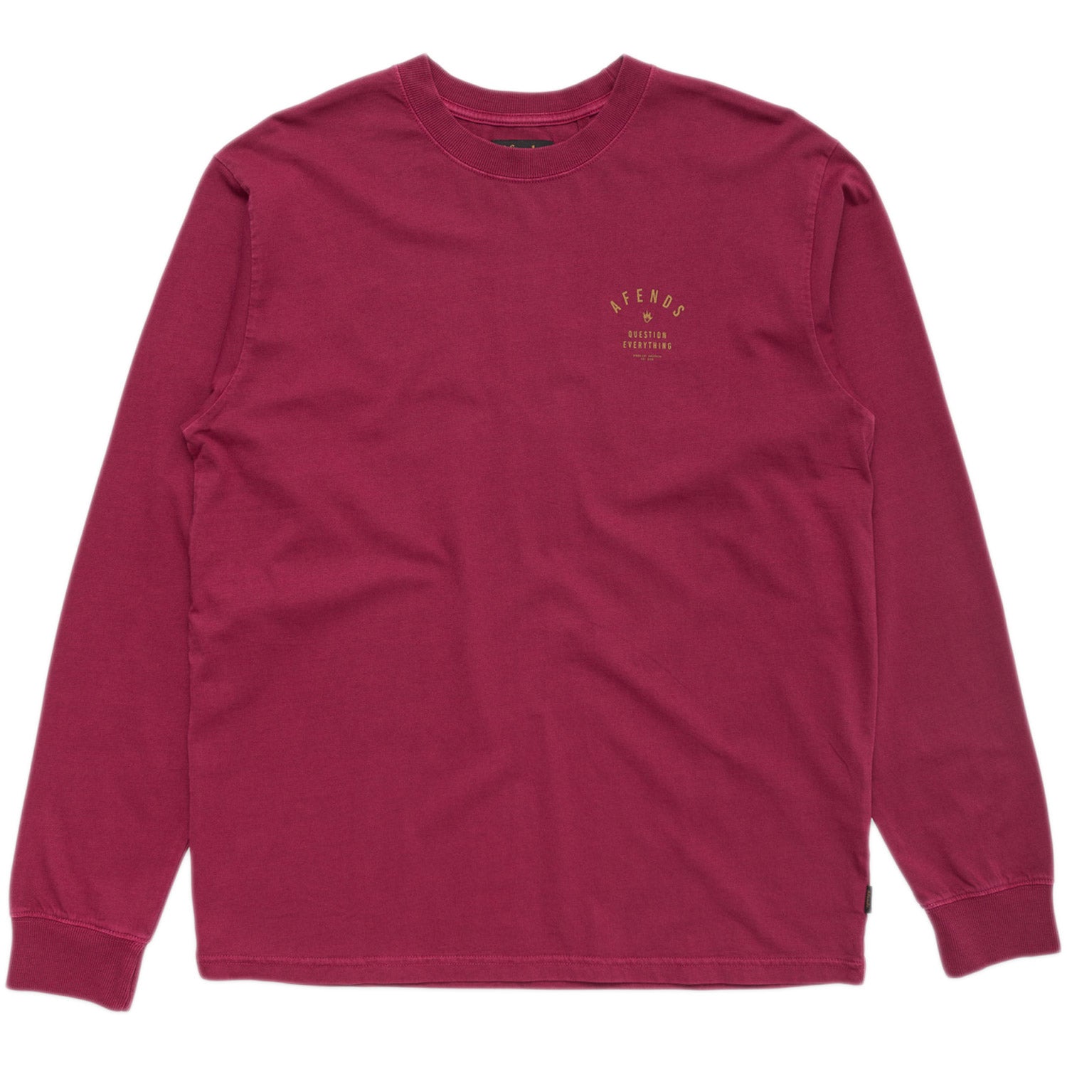 Afends Public Retro Fit Long Sleeve Tee Port