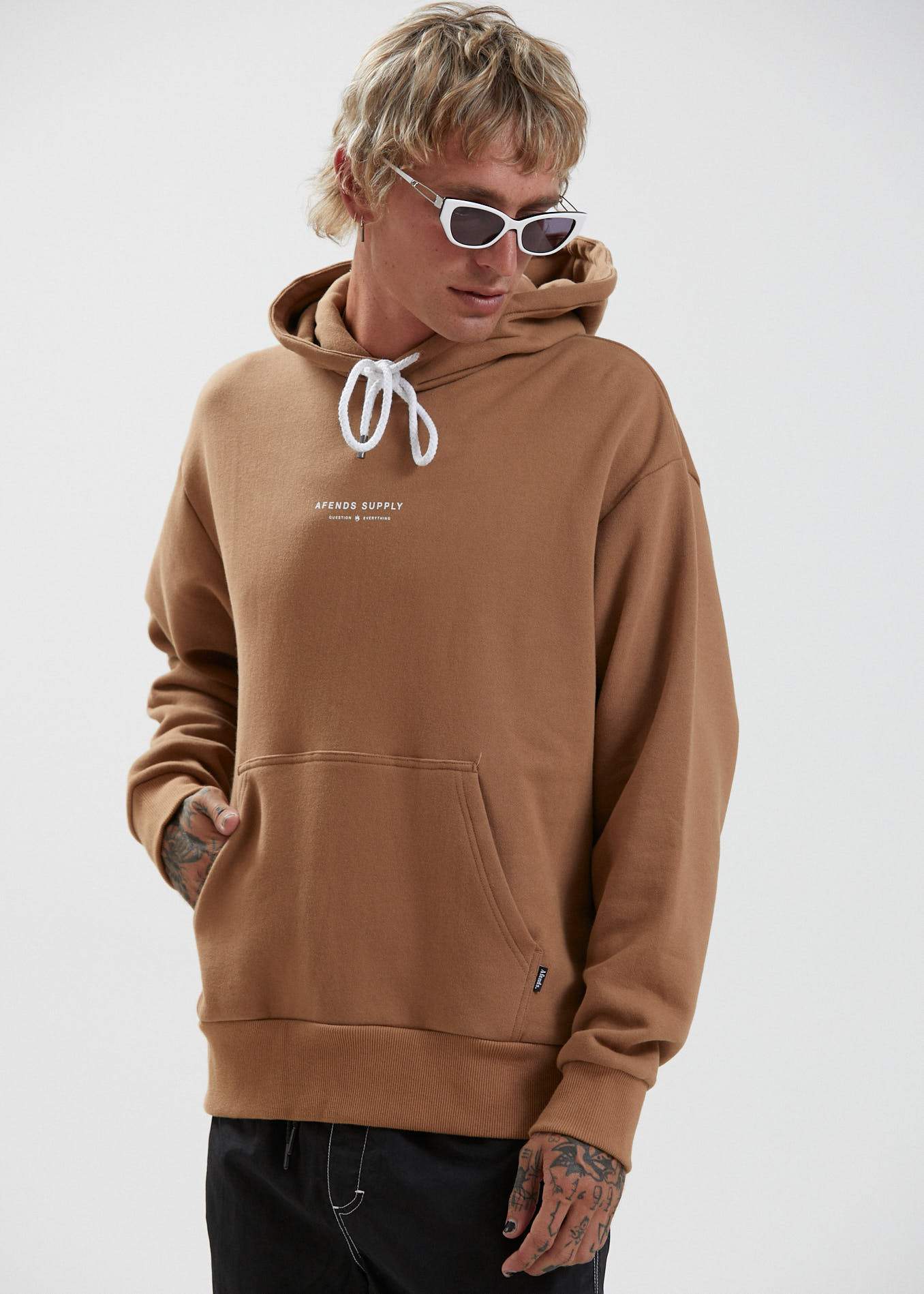 Afends Supply - Recycled Hoodie - Camel Camel