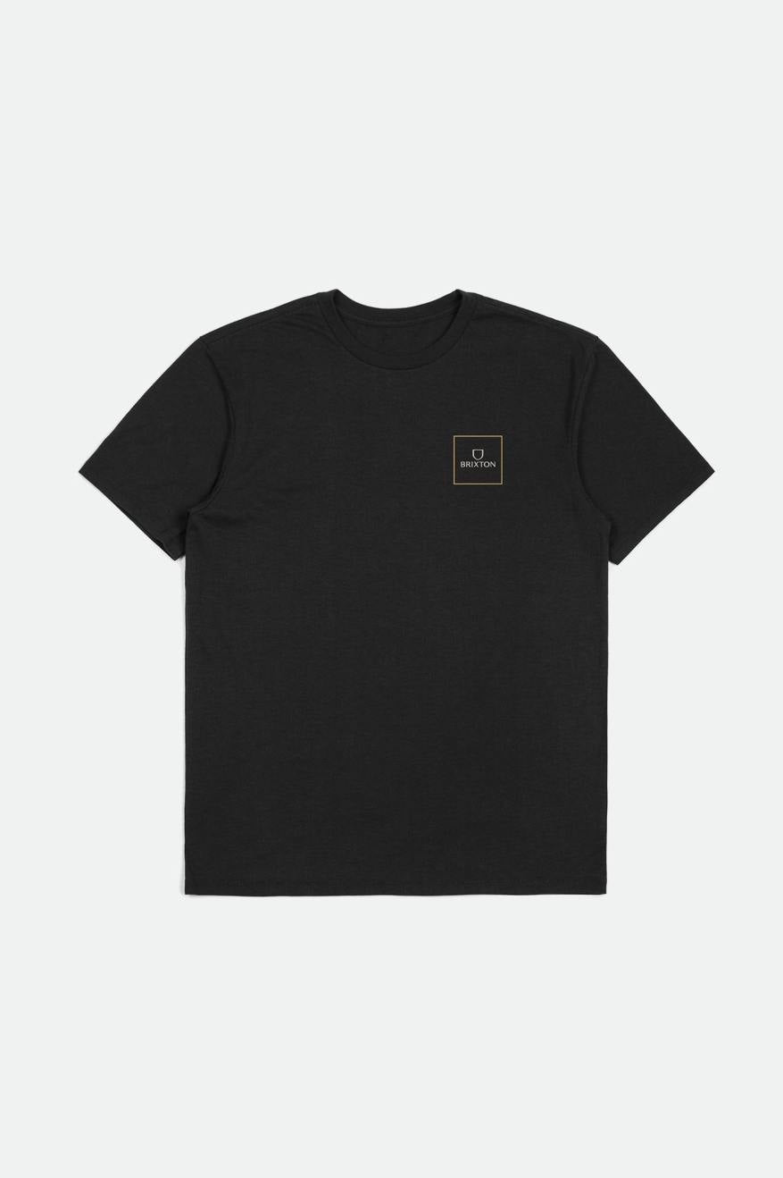 Brixton Alpha Block S/S Tailored Tee Black Beige Bright Gold