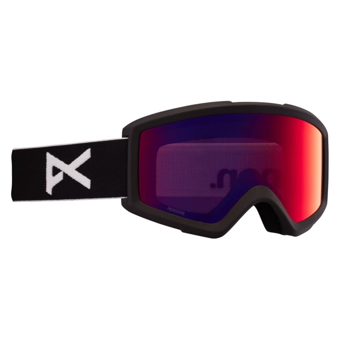 Anon Helix 2.0 Google 2023 Black - Perceive Sunny Red w/ Amber Lens