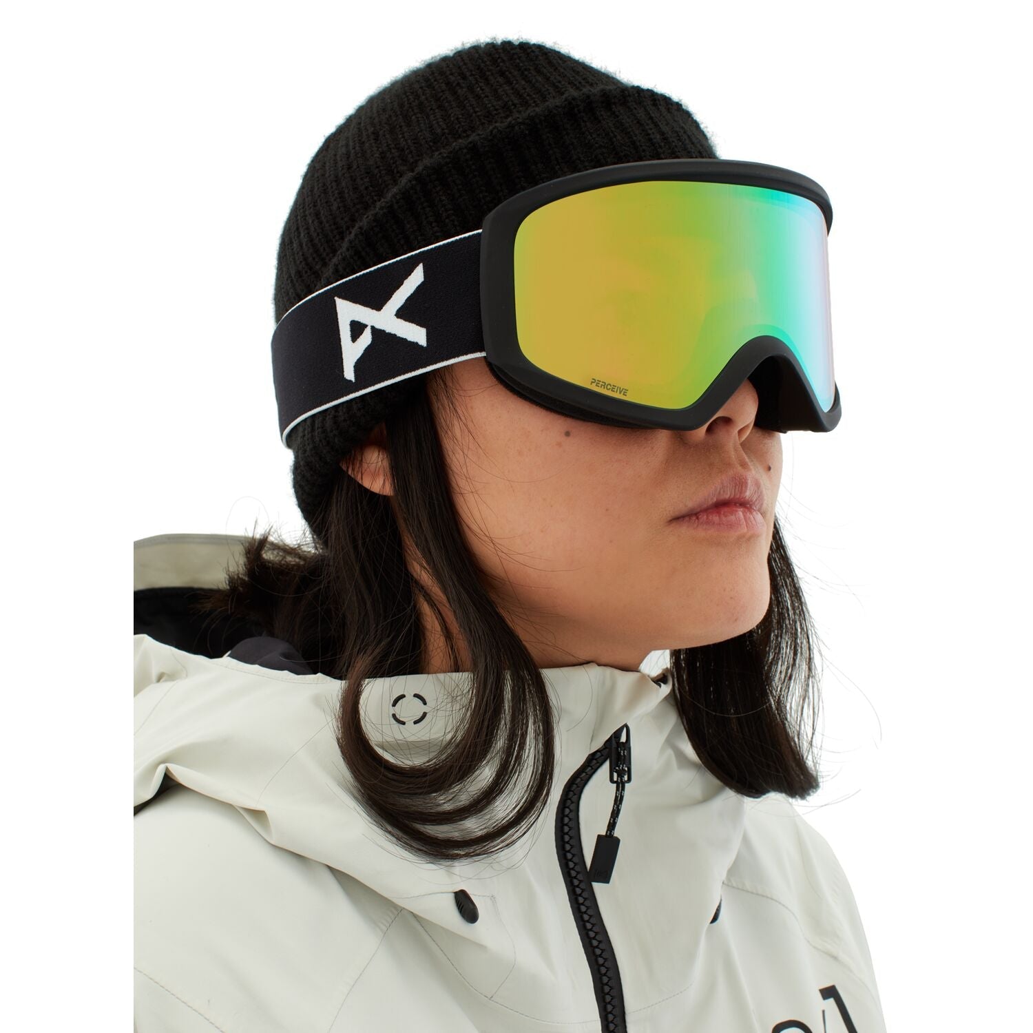 Anon Insight Google 2023 Black - Perceive Variable Green w/ Amber Lens