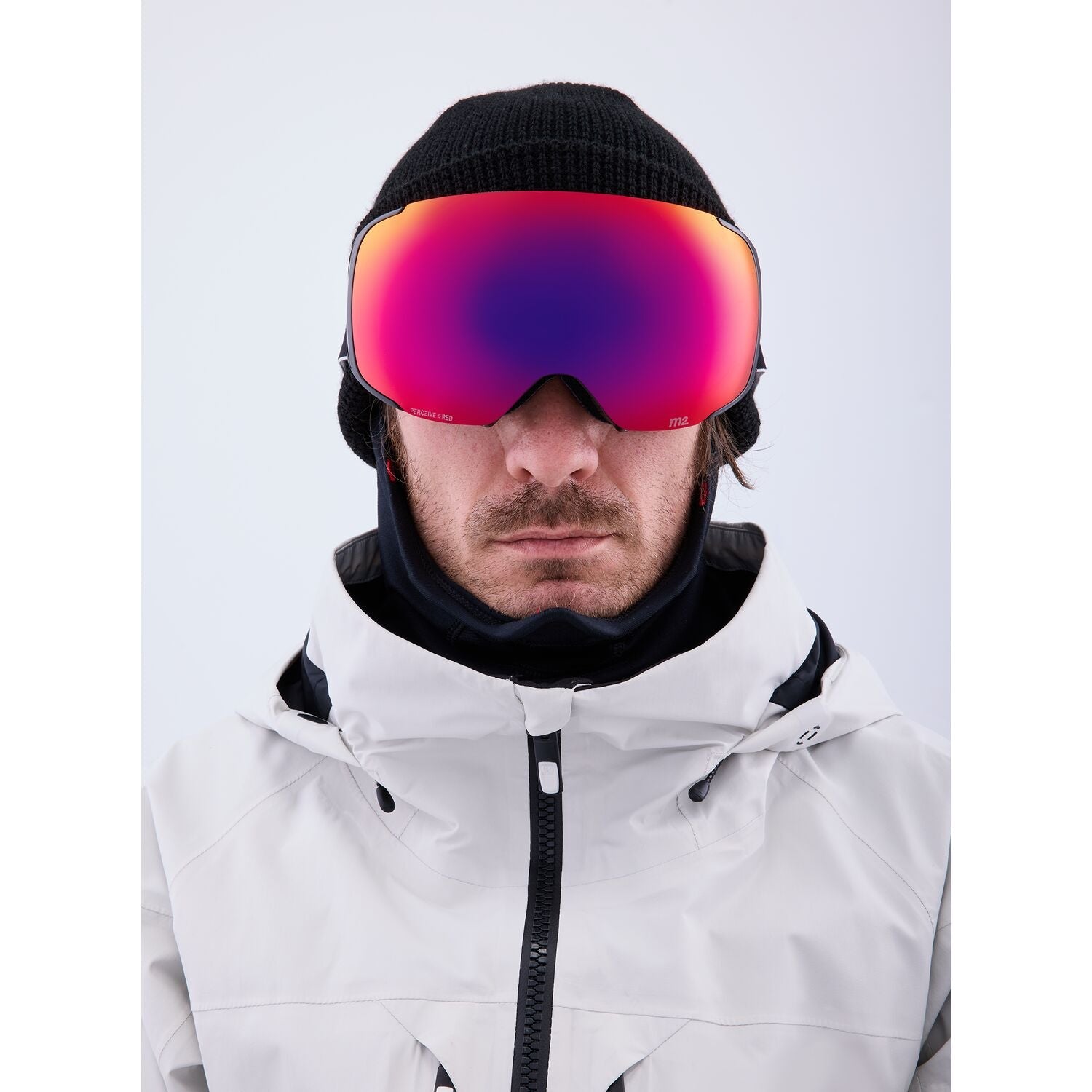 Anon M2 MFI Goggle 2023 Black - Perceive Sunny Red w/ Perceive Cloudy Burst Lens