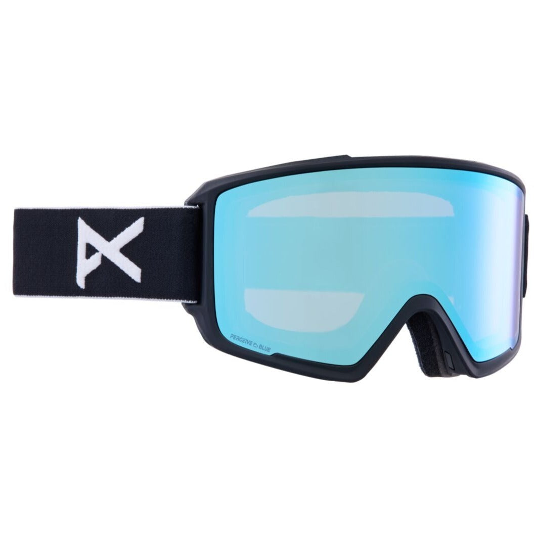 Anon M3 MFI Low Bridge Goggle 2023 Black - Perceive Variable Blue w/ Perceive Cloudy Pink Lens
