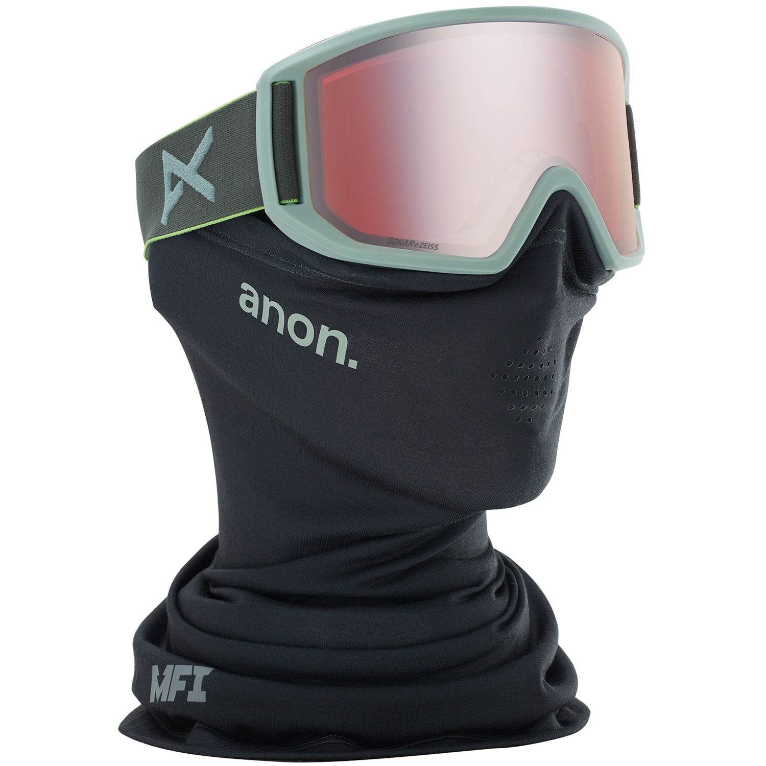 Anon Relapse MFI Goggle 2020 Gray Sonar Silver lens