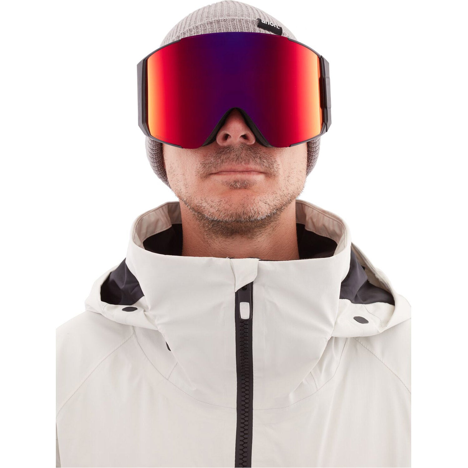 Anon Sync Goggle 2021 Black - Perceive Sunny Red Lens w/ Perceive Cloudy Burst Lens