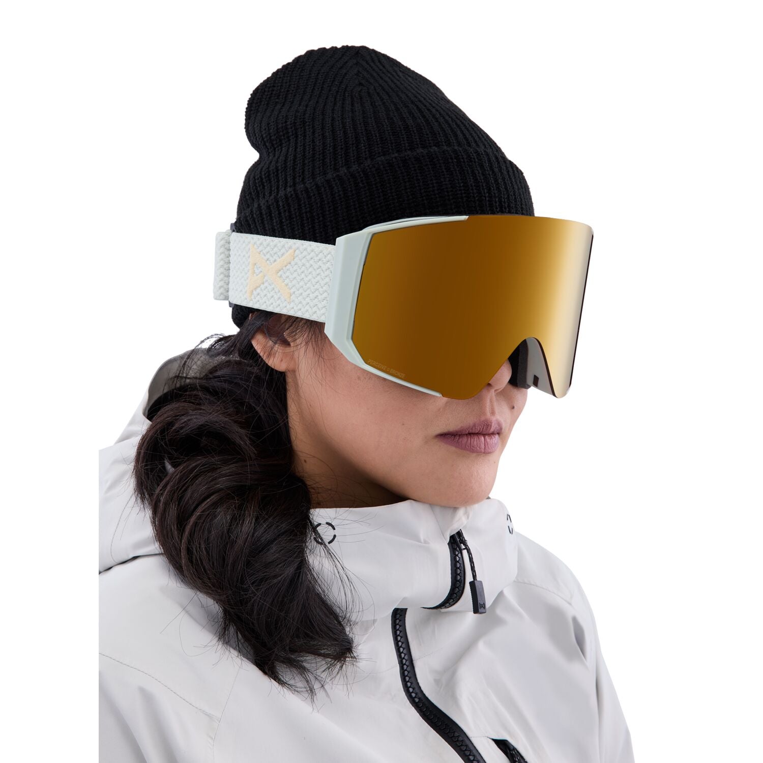 Anon Sync Low Bridge Fit Google 2023 Warm Grey - Perceive Sunny Bronze w/ Perceive Cloudy Burst Lens