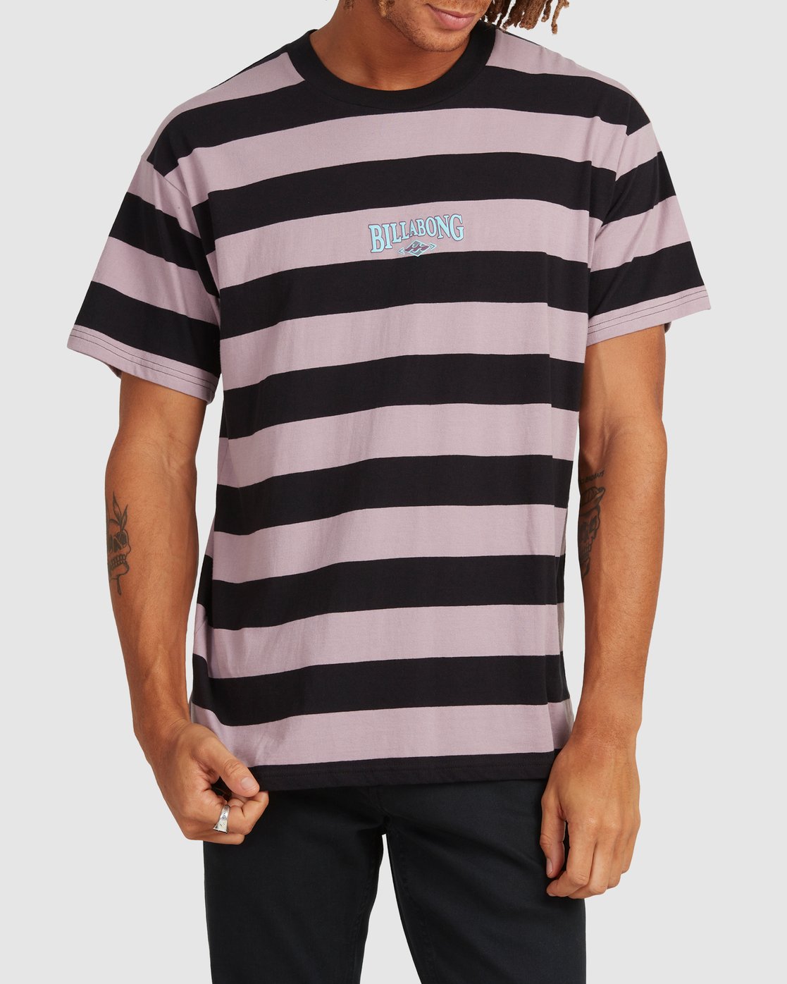 Billabong Billy Stripe T-Shirt PURPLE HAZE