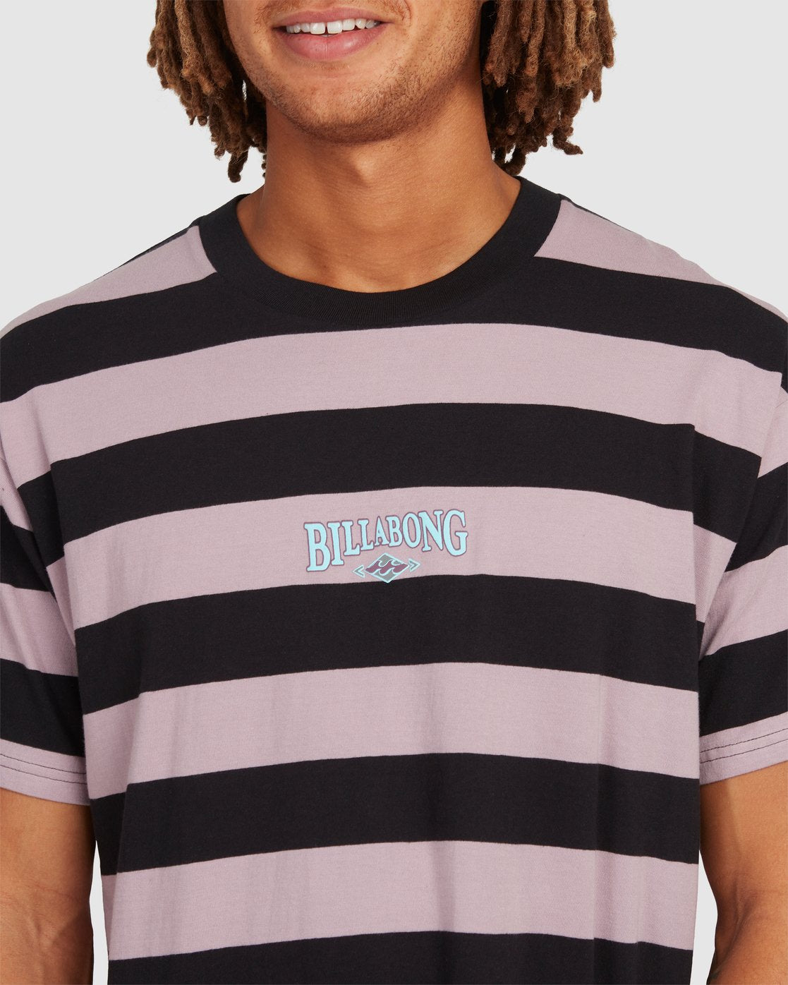 Billabong Billy Stripe T-Shirt PURPLE HAZE