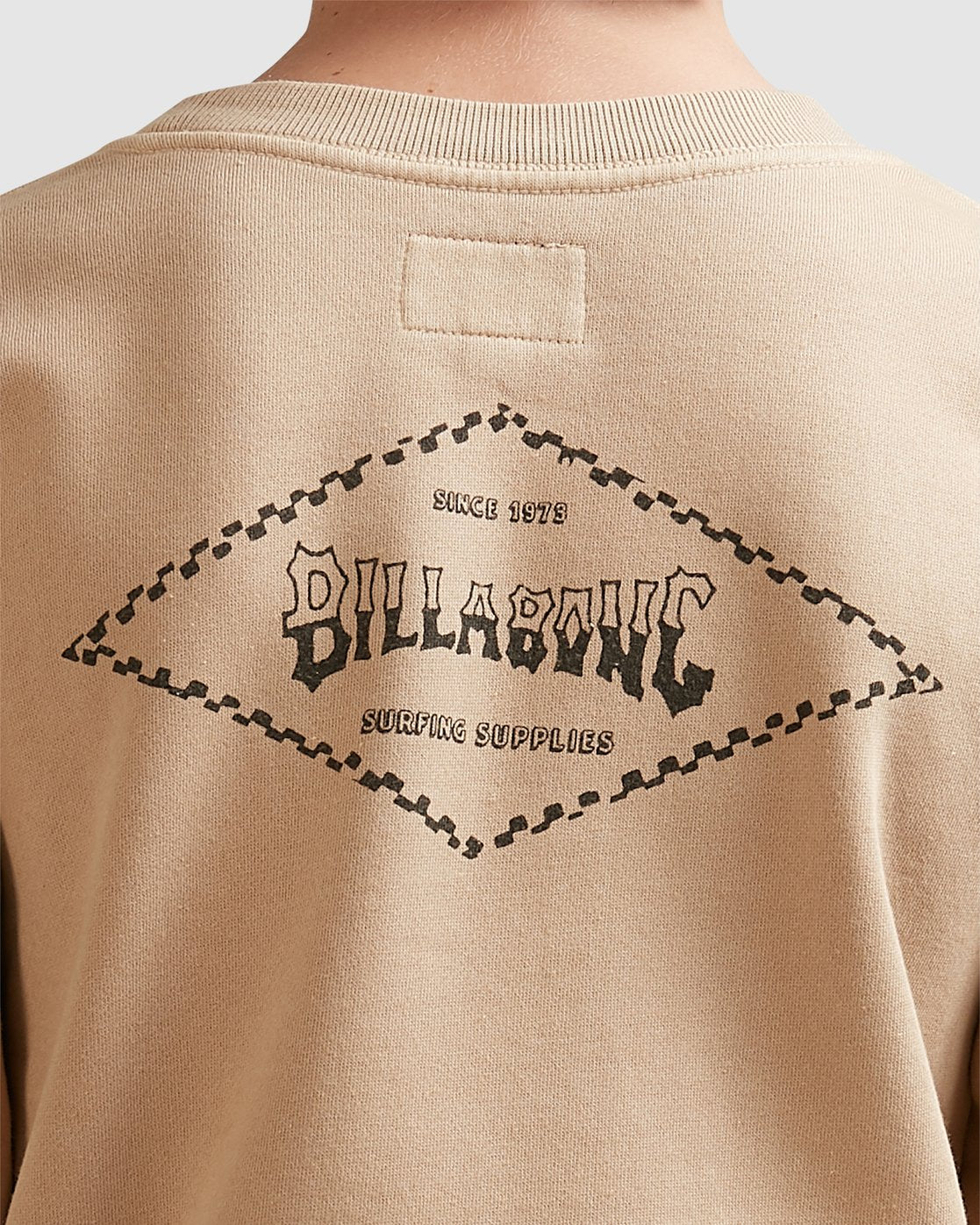 Billabong Boys Checked Diamond Crew Light khaki