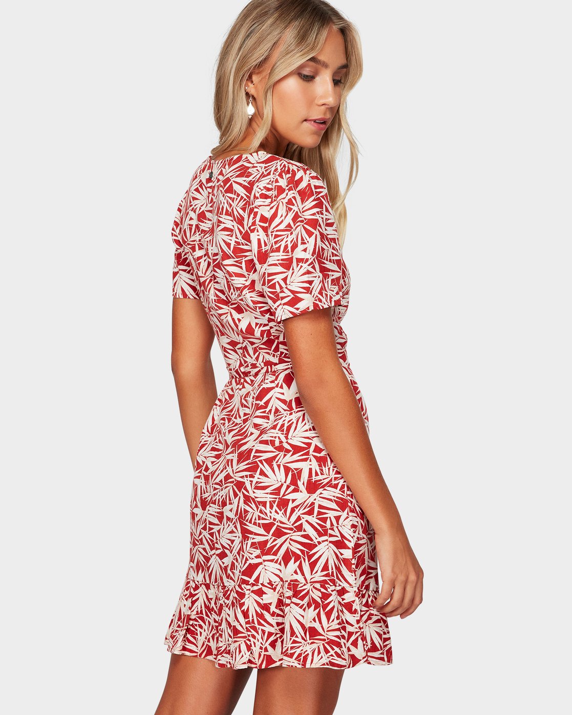 Billabong Fallen Palm Wrap Dress Redrock
