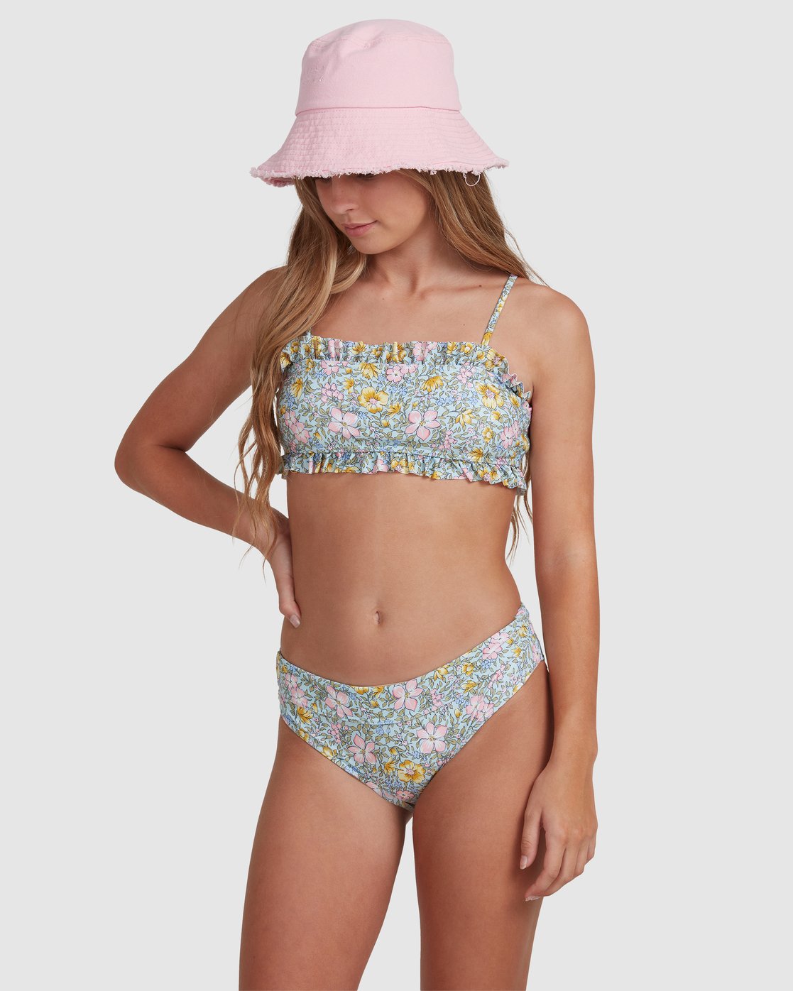Billabong Girls 6-14 Sweeter Than You Bandeau Set SALTY BLUE