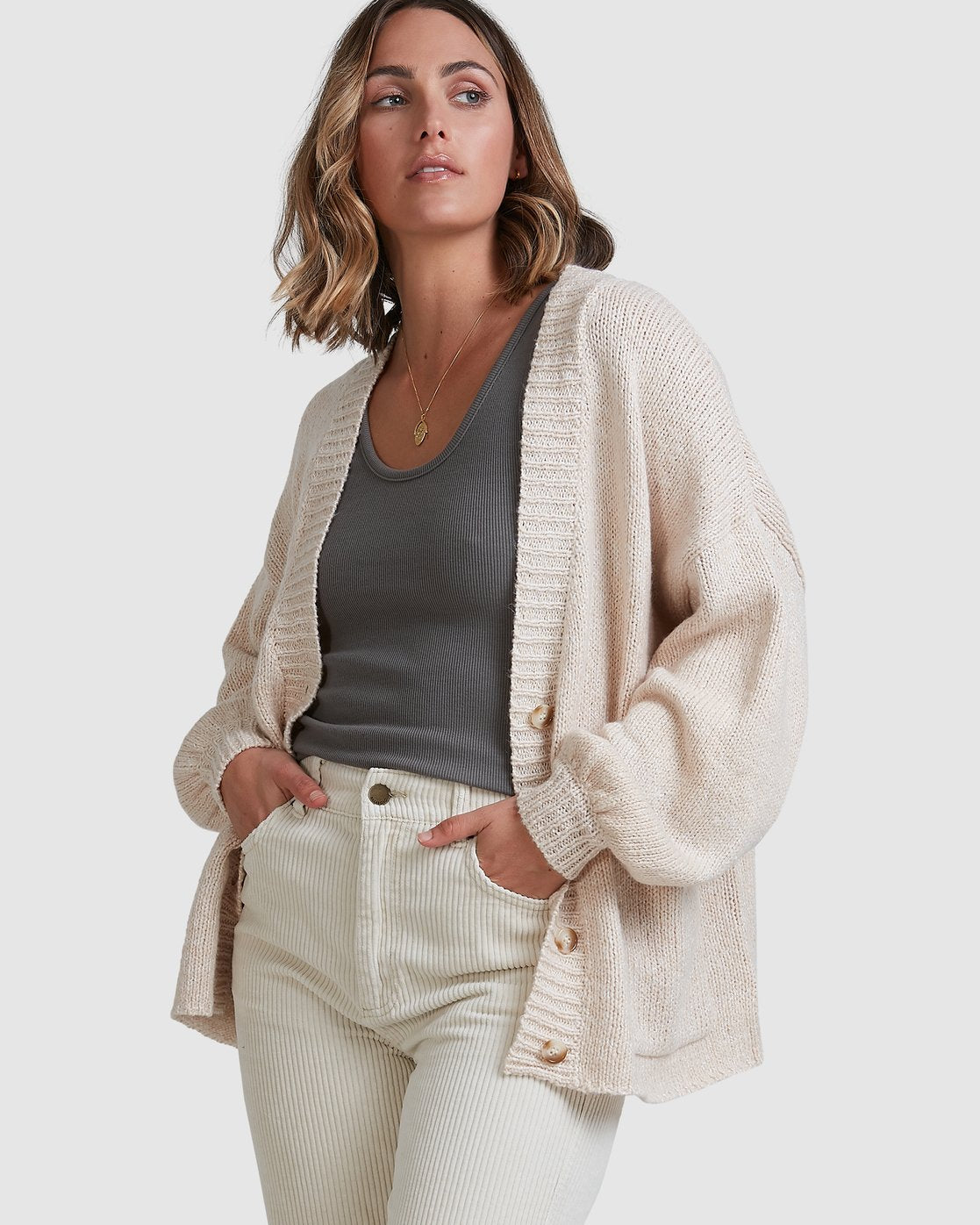 Billabong Haze For Dayz Cardigan White cap