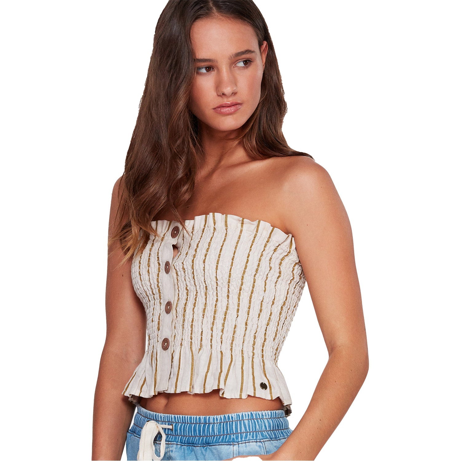 Billabong Holiday Stripe Top Whisper