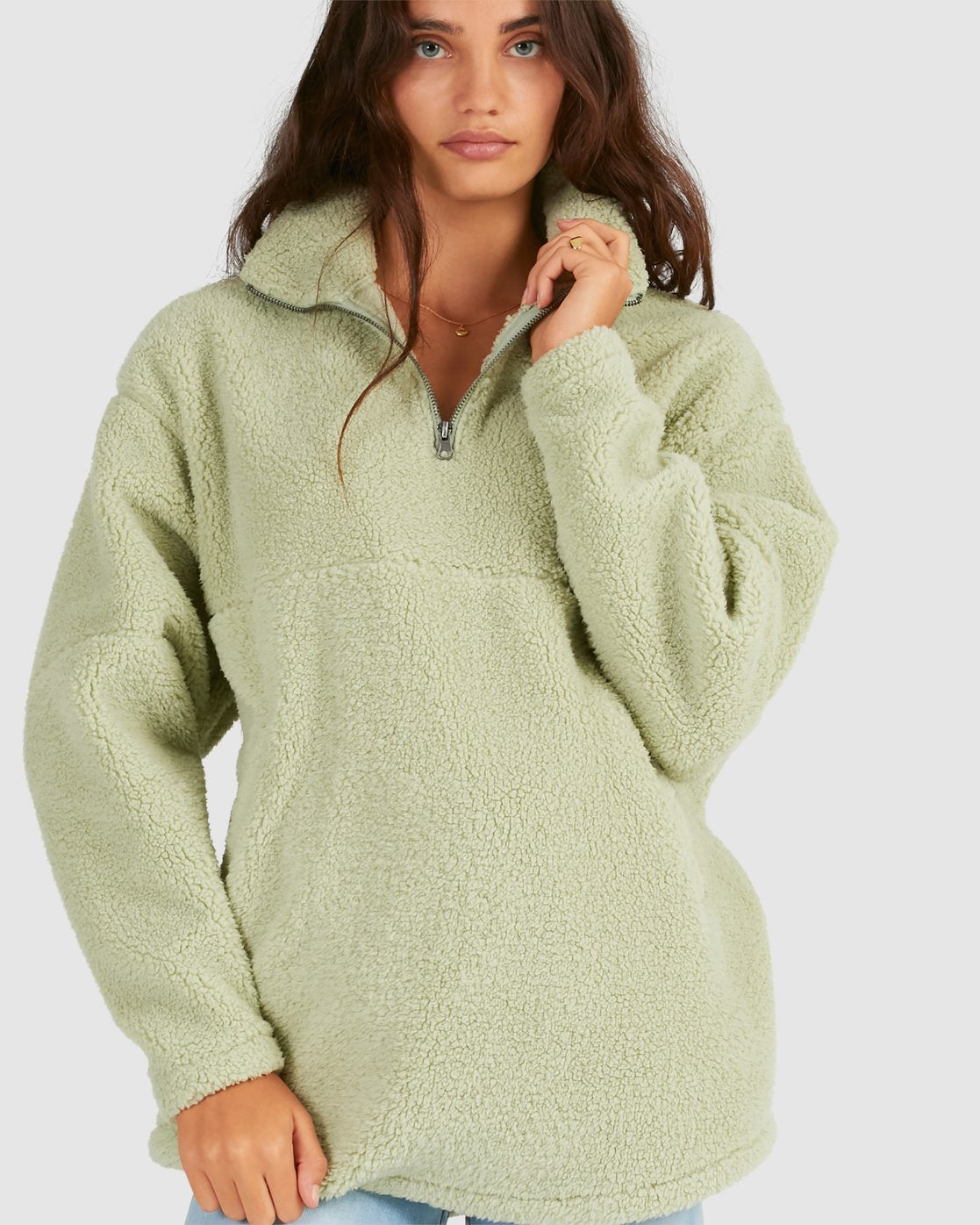 Billabong Keep Up Half Zip Crew Reseda