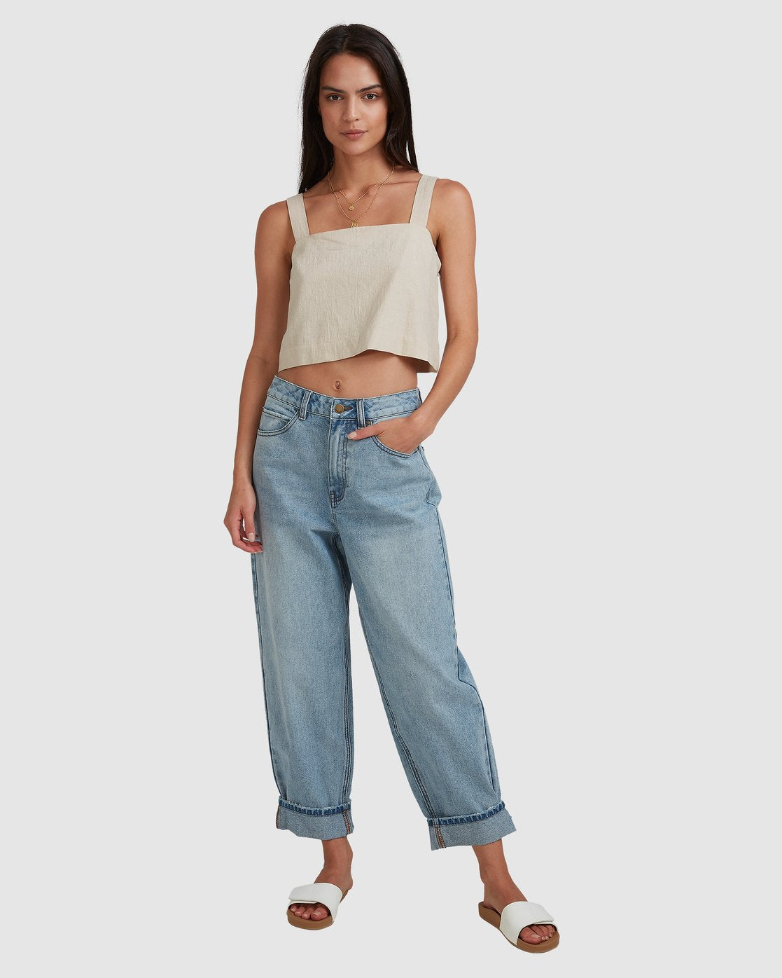 Billabong Markets Top Beige
